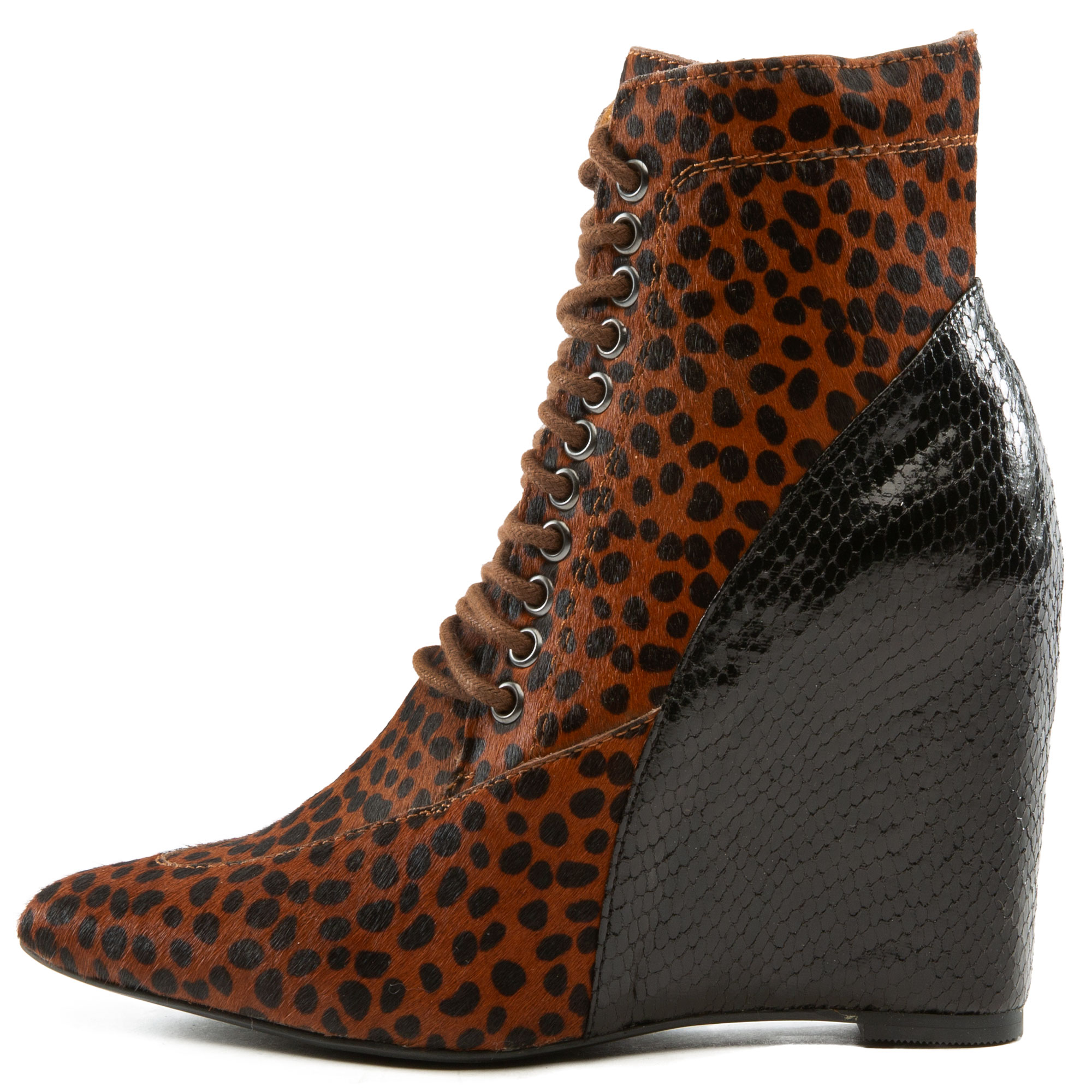 Women Gramercy Wedge Boots Cheetah Boots Cheetah