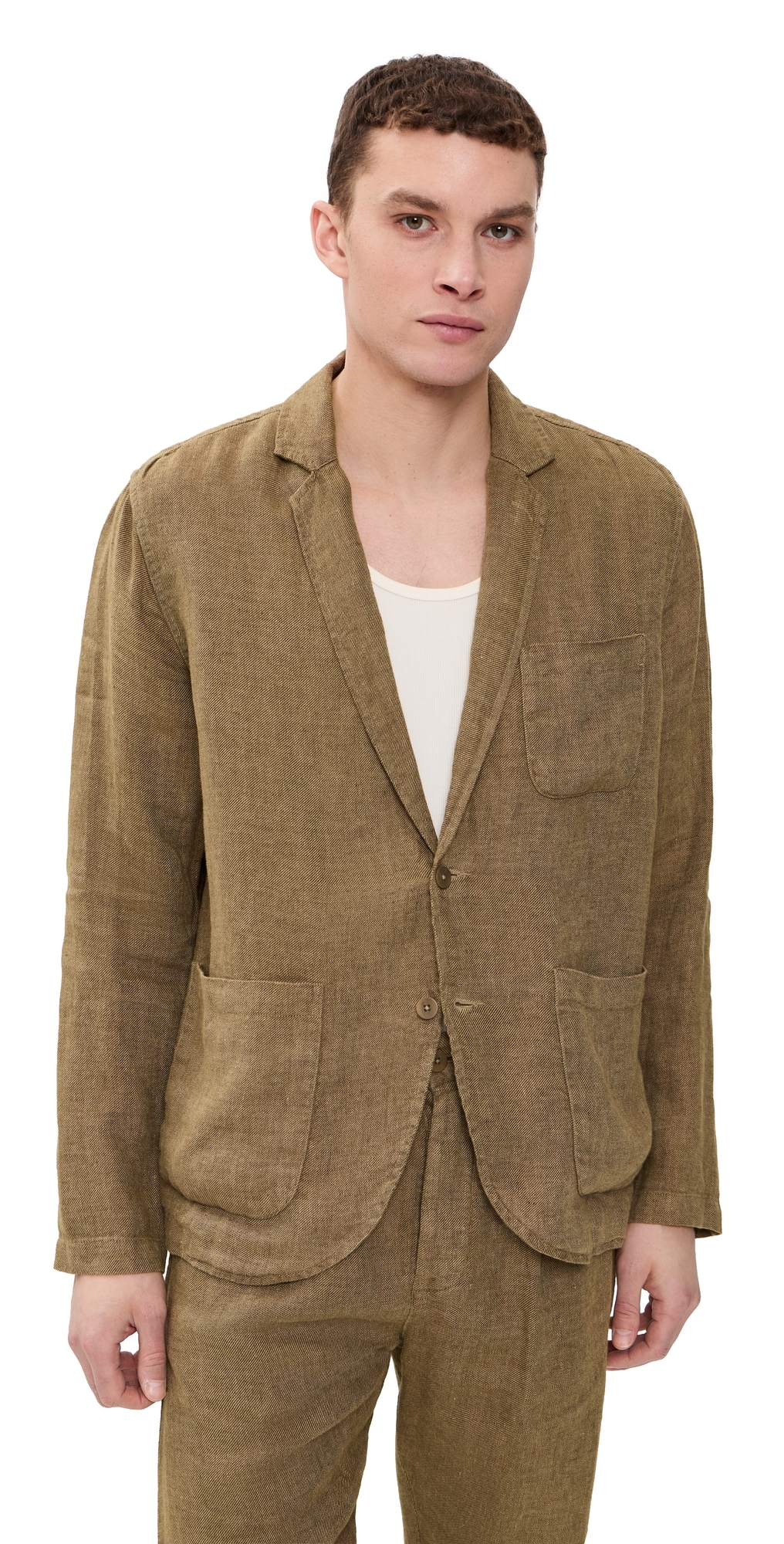 Alex Crane Linen Alta Blazer Chai