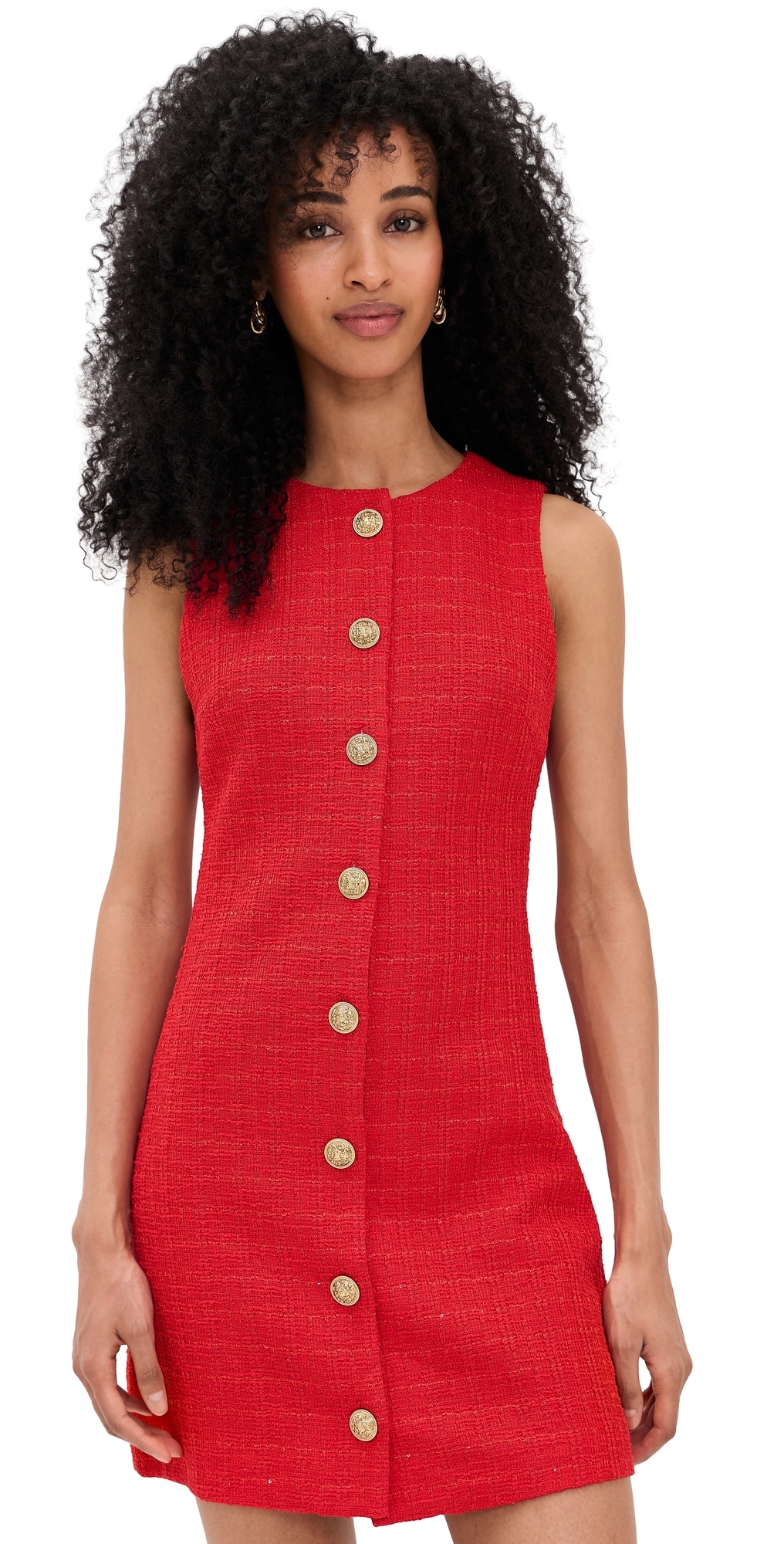 ALICE + OLIVIA Cade Shift Mini Dress Chili Pepper