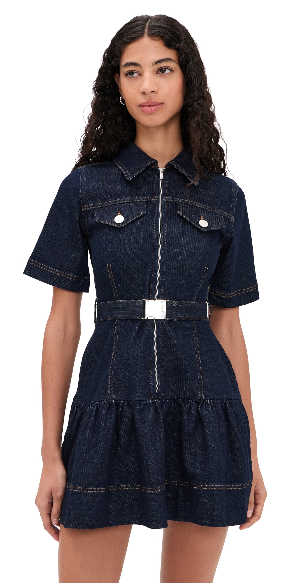 ALIGNE Amanda Denim Mini Dress Indigo