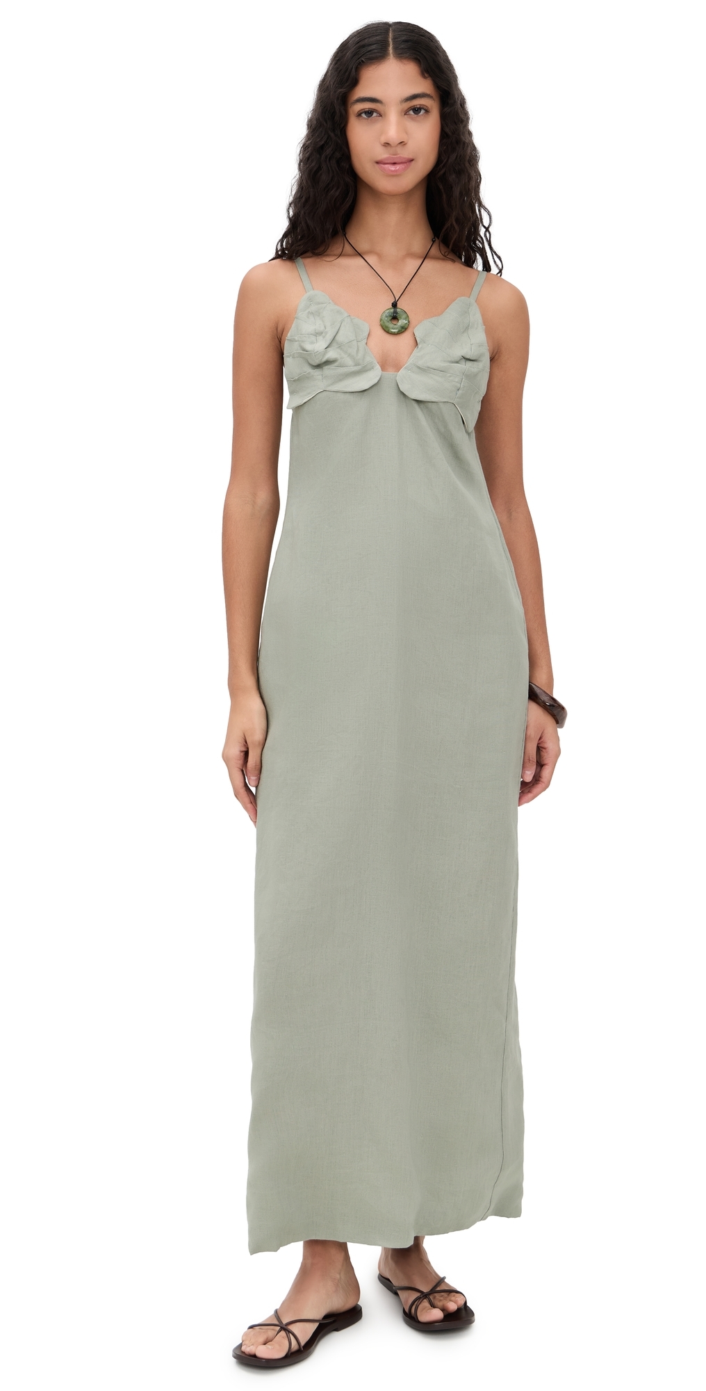 Ancora Azara Dress Green