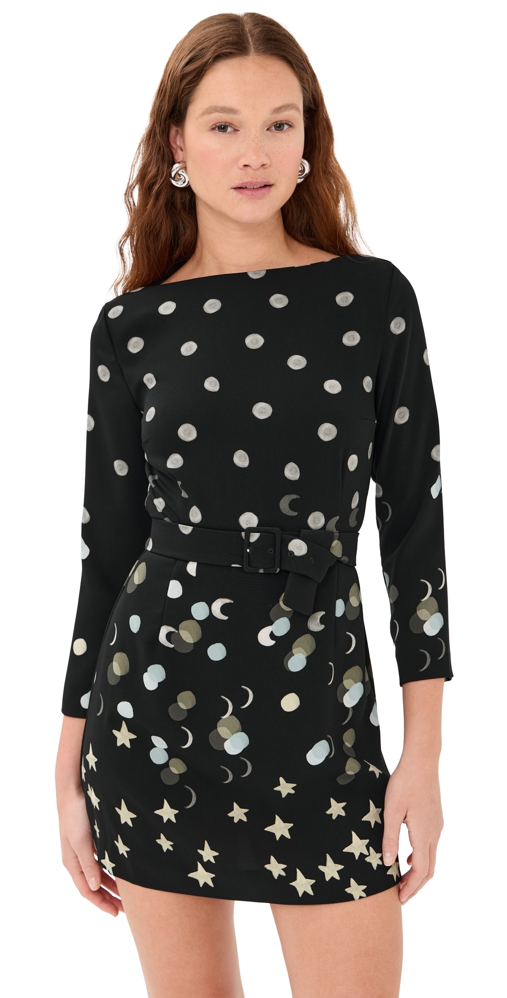 Bernadette Luce Short Dress Polka Sun To MoonBlack