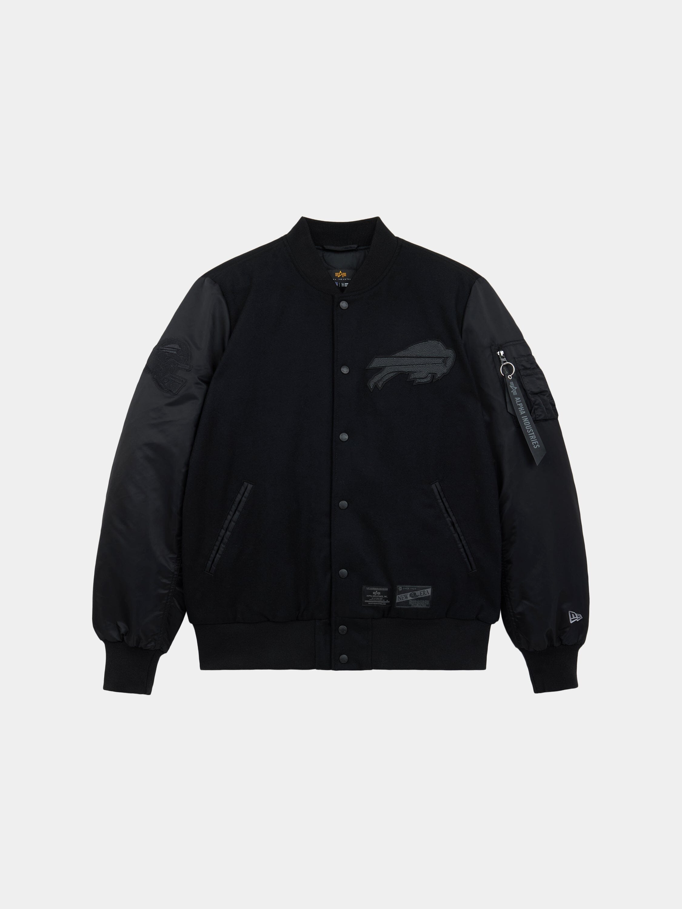 BUFFALO BILLS X ALPHA X NEW ERA WOOL VARSITY MA- BOMBER JACKET