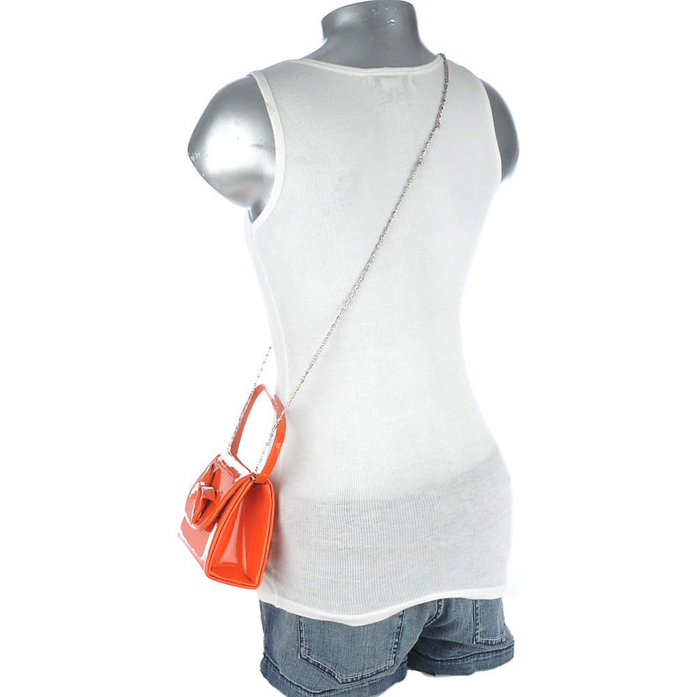 Women Bow Handbag Orange Bags OS Orange