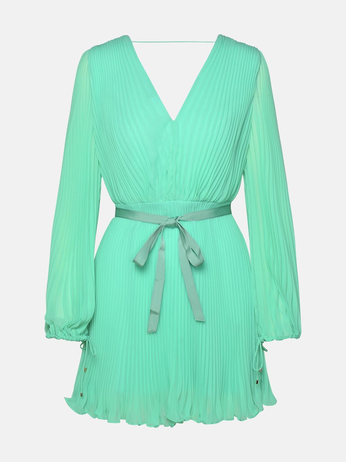 MAX MARA 'Visita' Green Polyester Dress