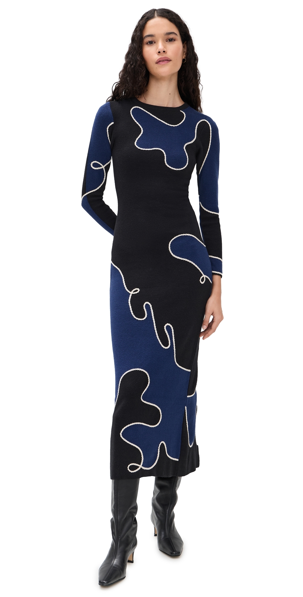 Carolina K Grace Dress Navy