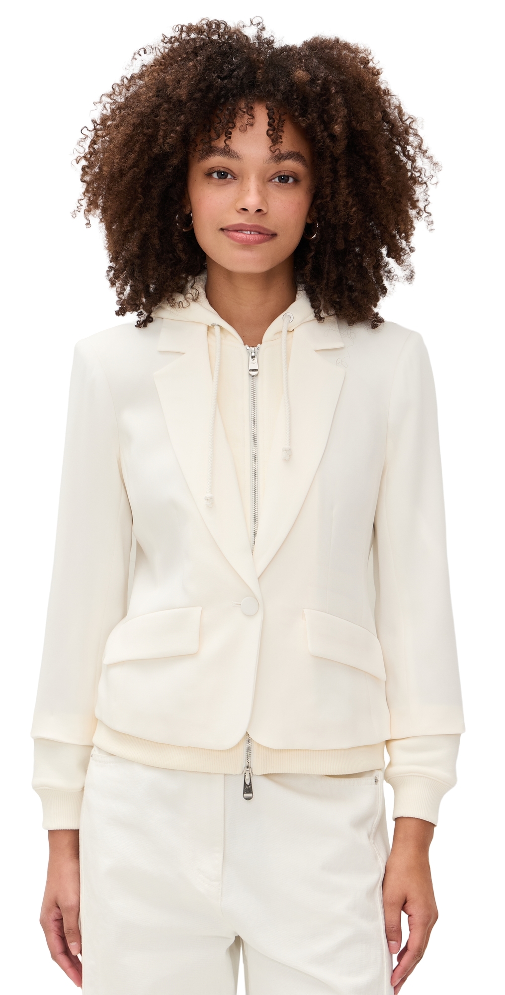 Cinq à Sept Zip Up Le Petit Khloe Blazer IvoryIvory