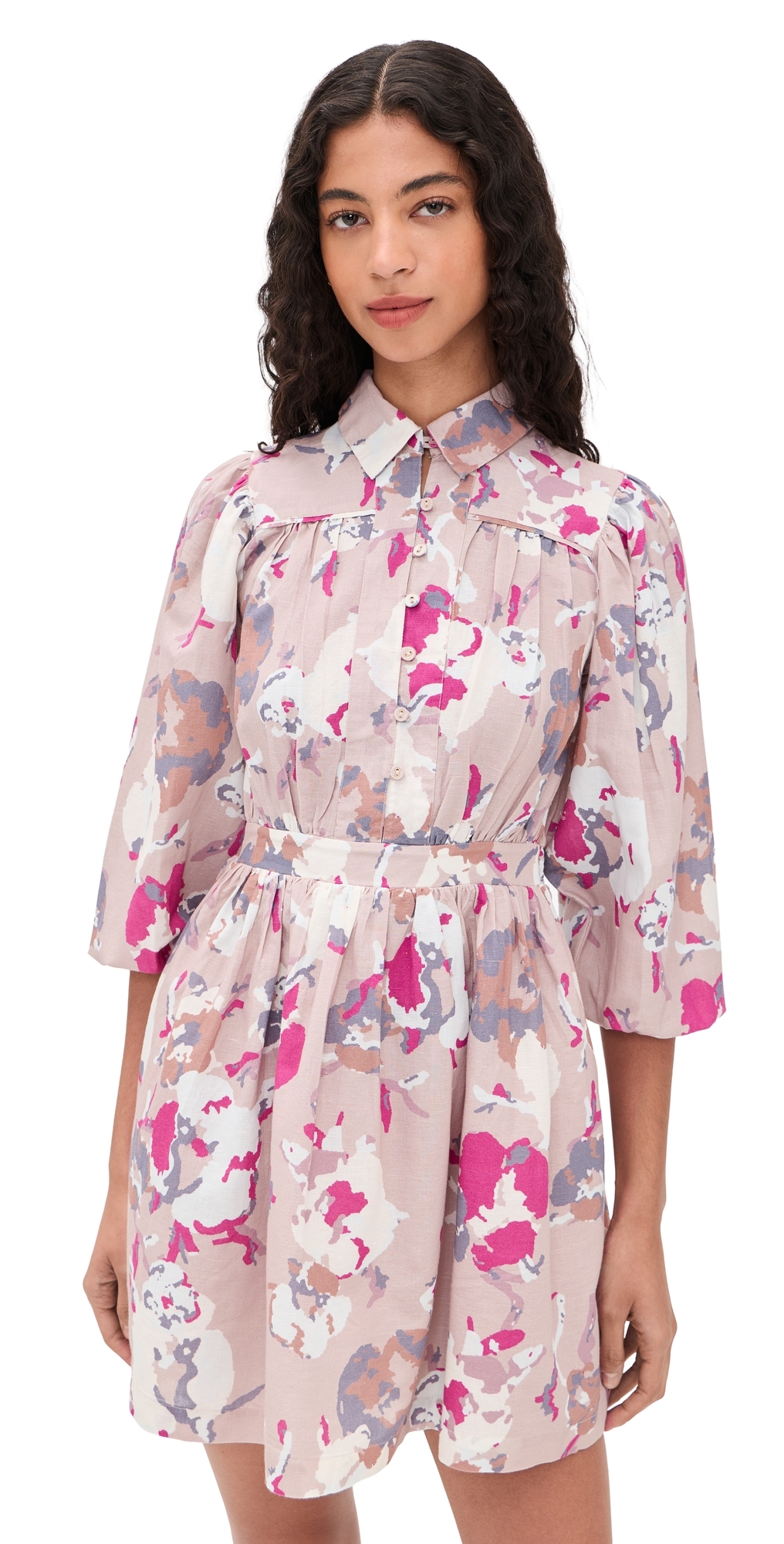 Cleobella Cleobella x Loverly Grey Leigh Mini Dress Blume Print