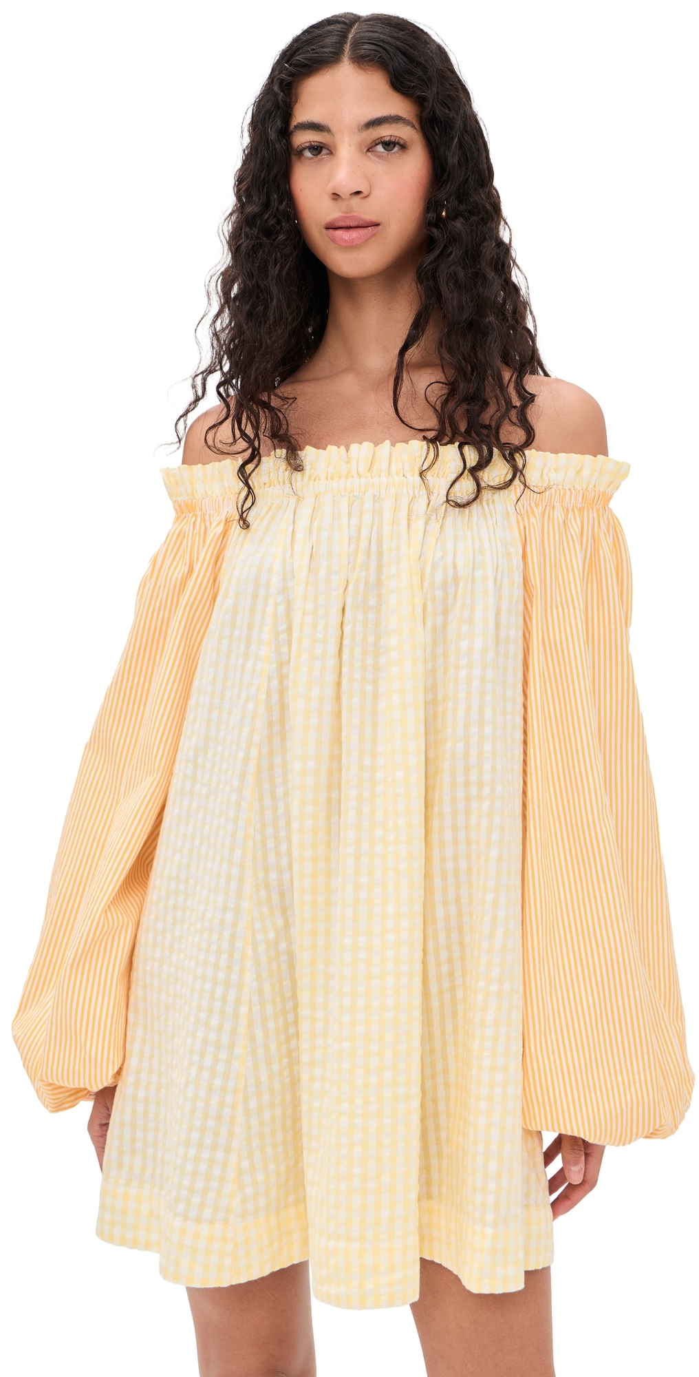 Coniglio Palm Beach Worth Mini Dress Daffodil Combo Stripe One