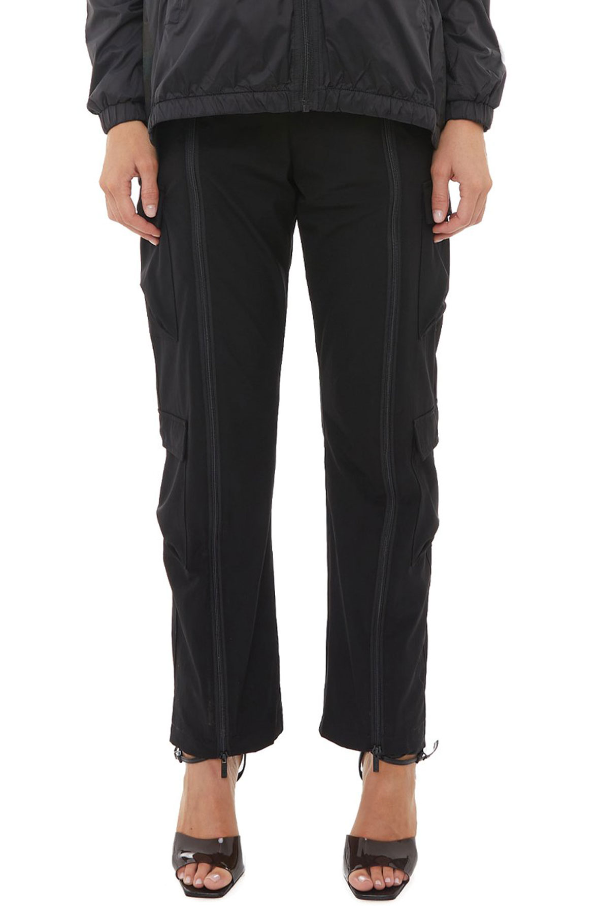 Women Banda Deslo Cargo Trousers BlackYellow Fluo Pants L BlackYellow Fluo
