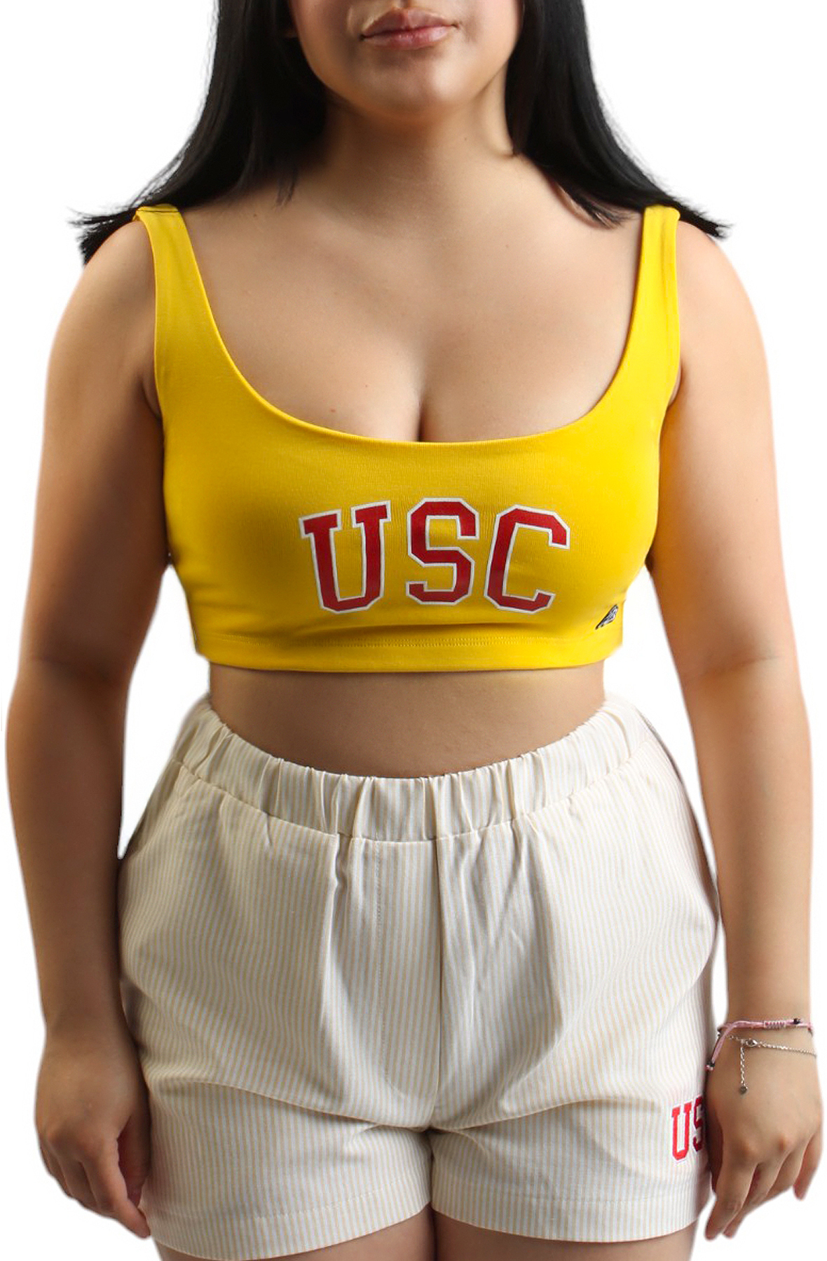 C Scoop Neck Crop Top