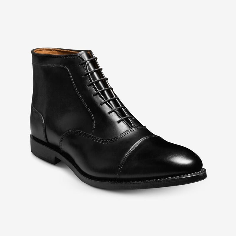 Allen Edmonds Park Avenue Cap-toe Oxford Dress Boot Boots in Black Leather, size . E