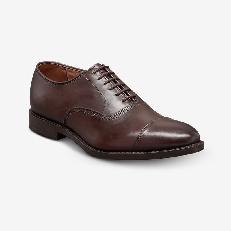 Allen Edmonds Park Avenue Cap-toe Oxford Dress Shoe in Espresso Leather, size . A
