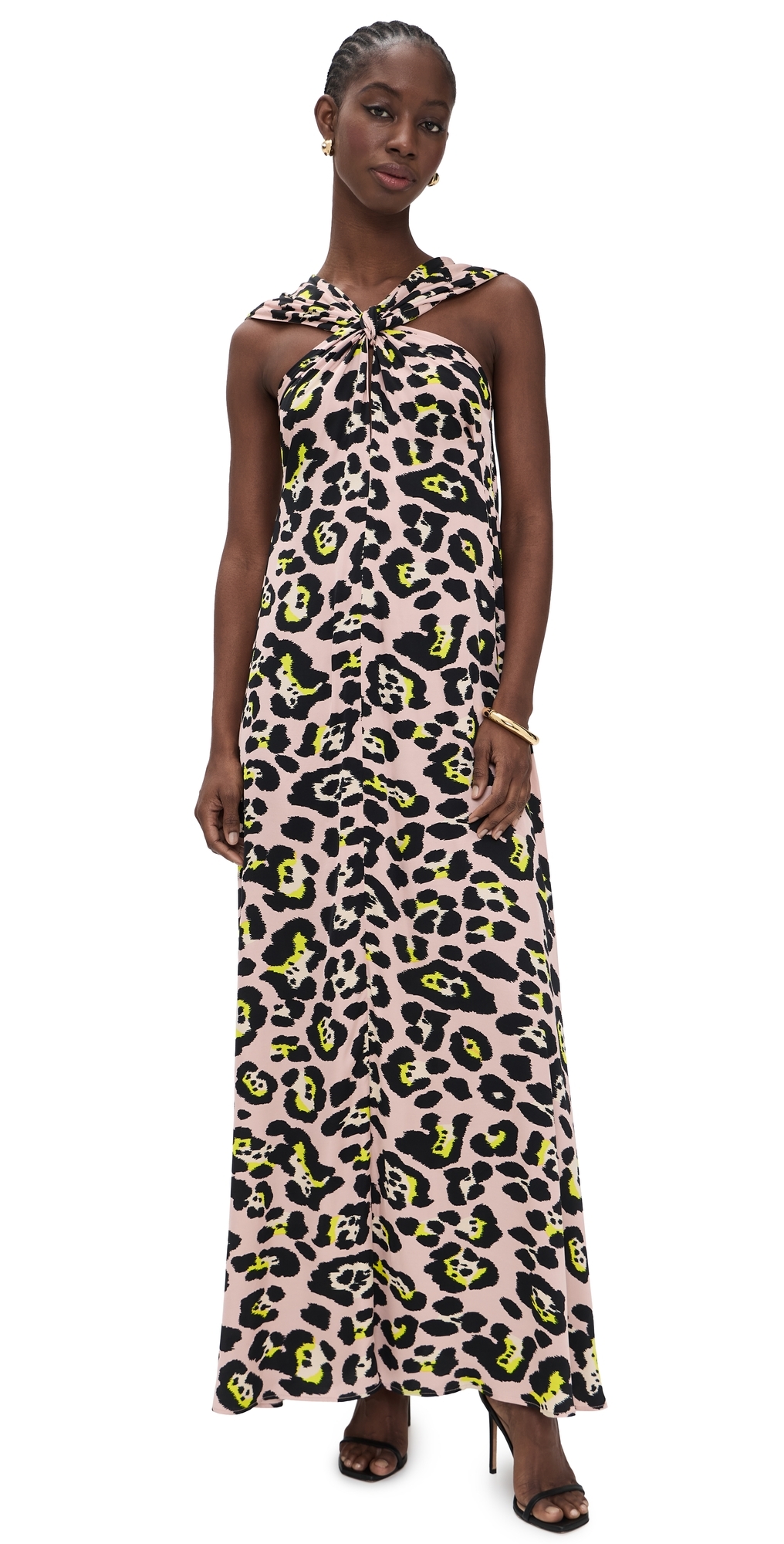 ESSENTIEL ANTWERP Jaycee Halterneck Maxi Dress Combo Pink Pastel