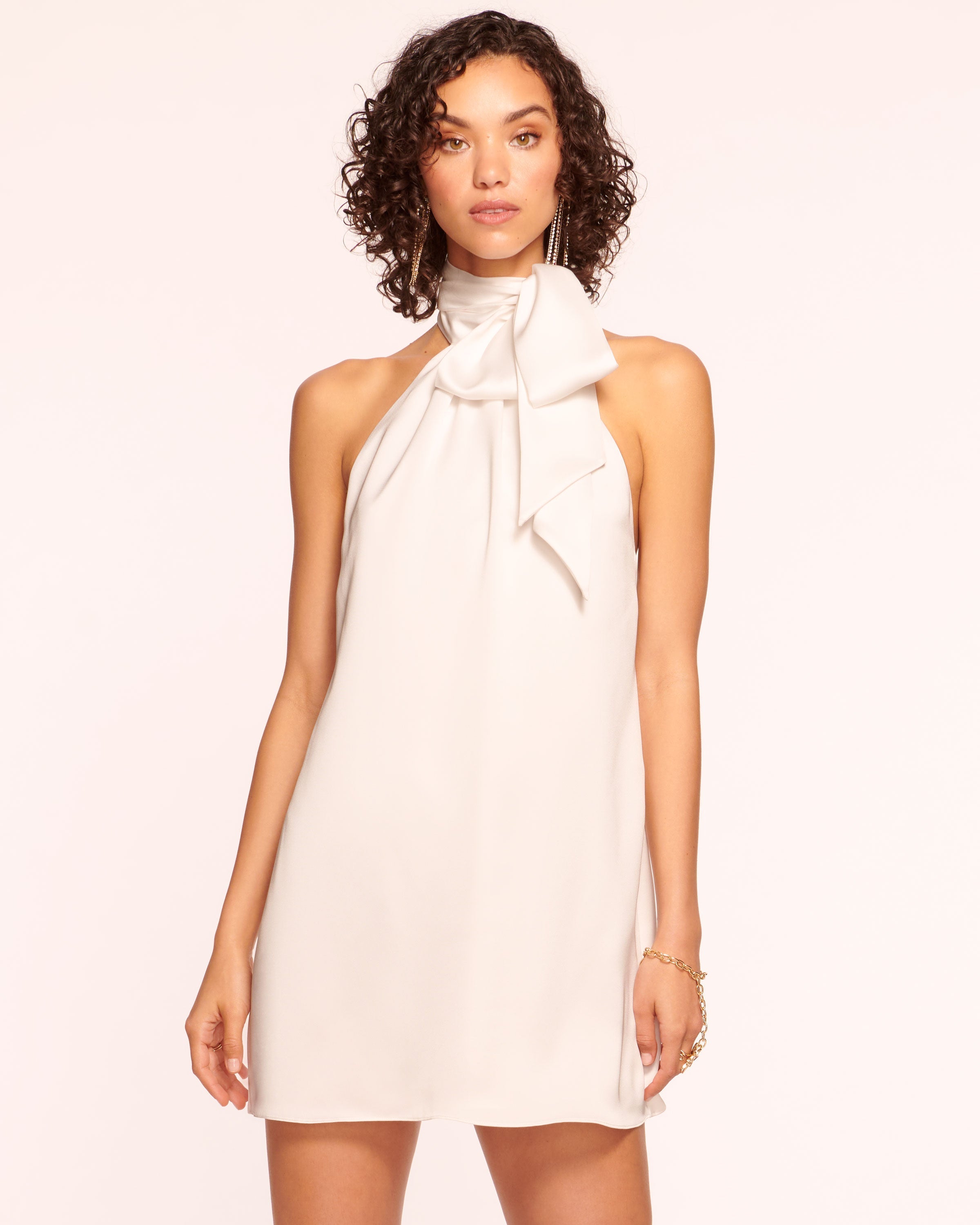 Sam Halter Mini Dress in Ivory