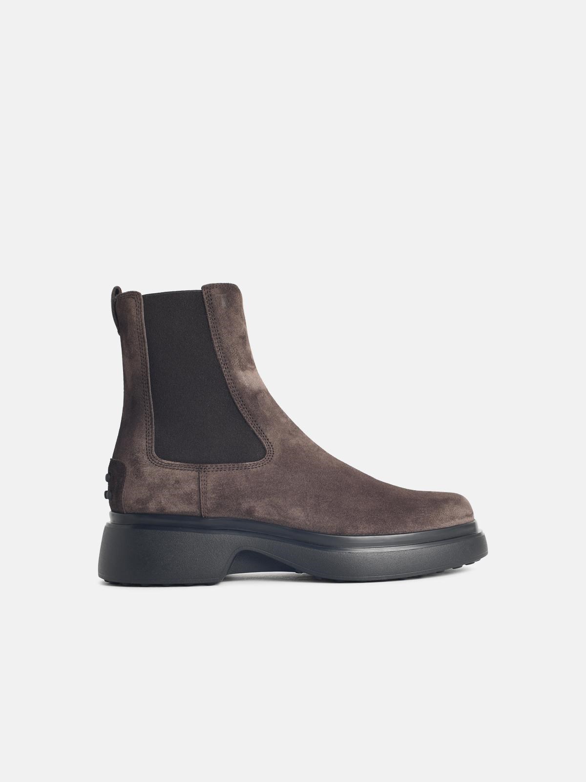 TOD'S Brown Suede Ankle Boots