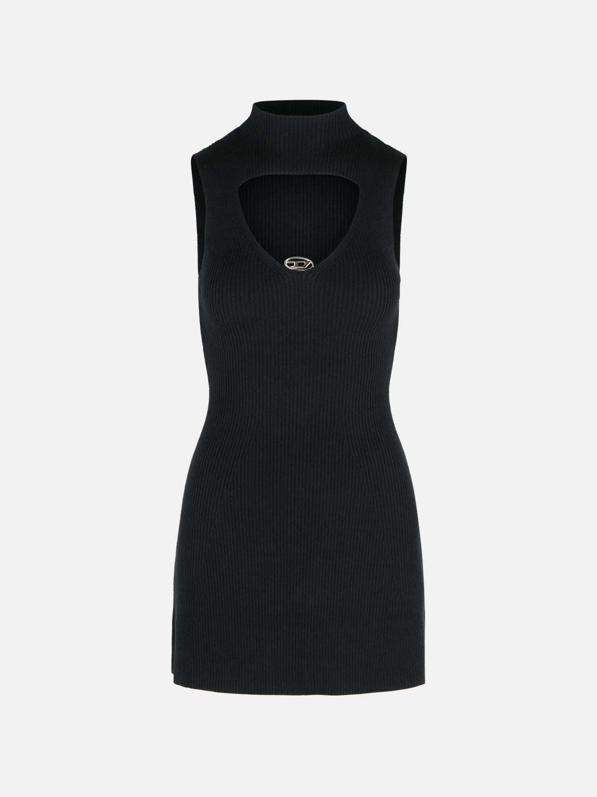 DIESEL 'Oloni' Short Black Wool Dress