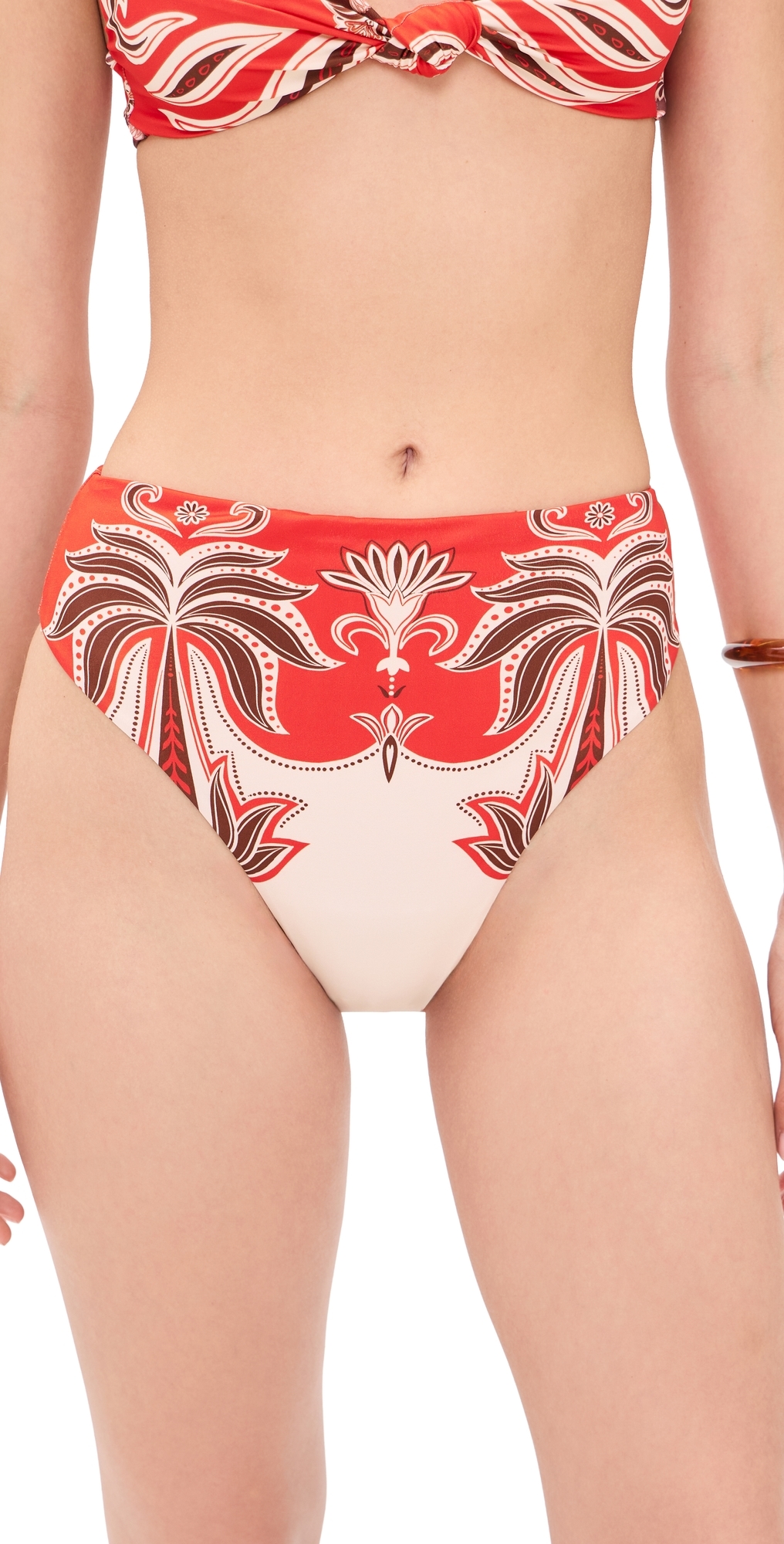 FARM Rio Ainika Garden Red Hot Pants Bikini Bottoms Ainika Garden Red