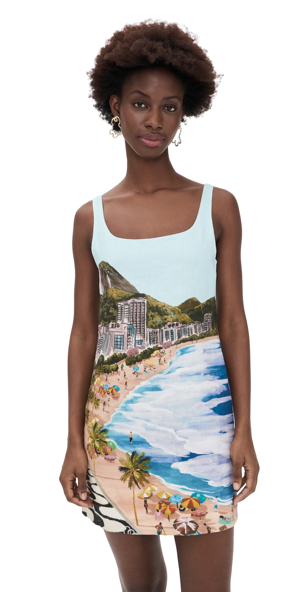 FARM Rio Copacabana Beach Mini Dress Copacabana Beach Multicolor