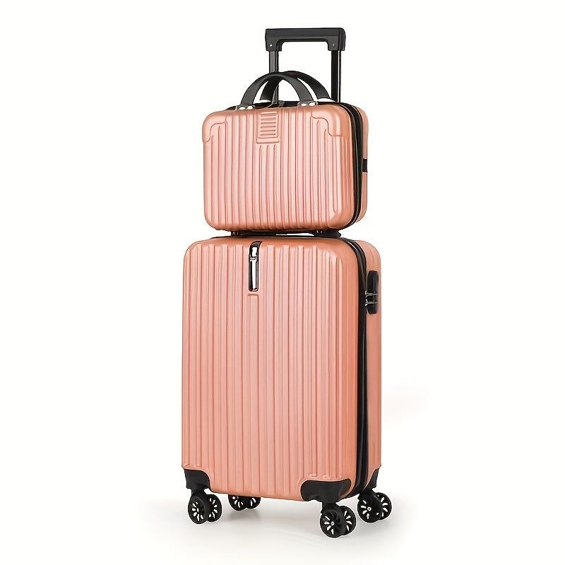 -Piece Spinner Luggage Set ” Carry-On & ” Crossbody Handbag