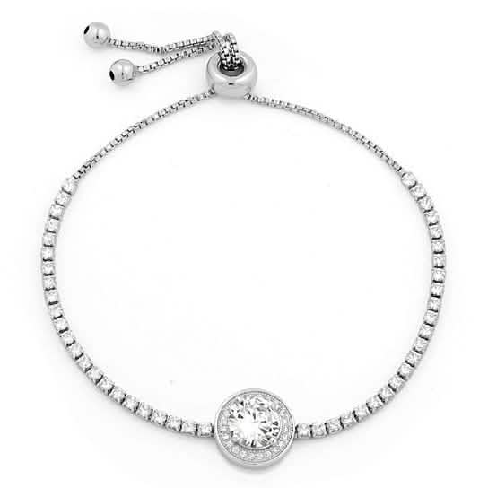 . CTTW Adjustable Halo Tennis Bracelet - Assorted Colors
