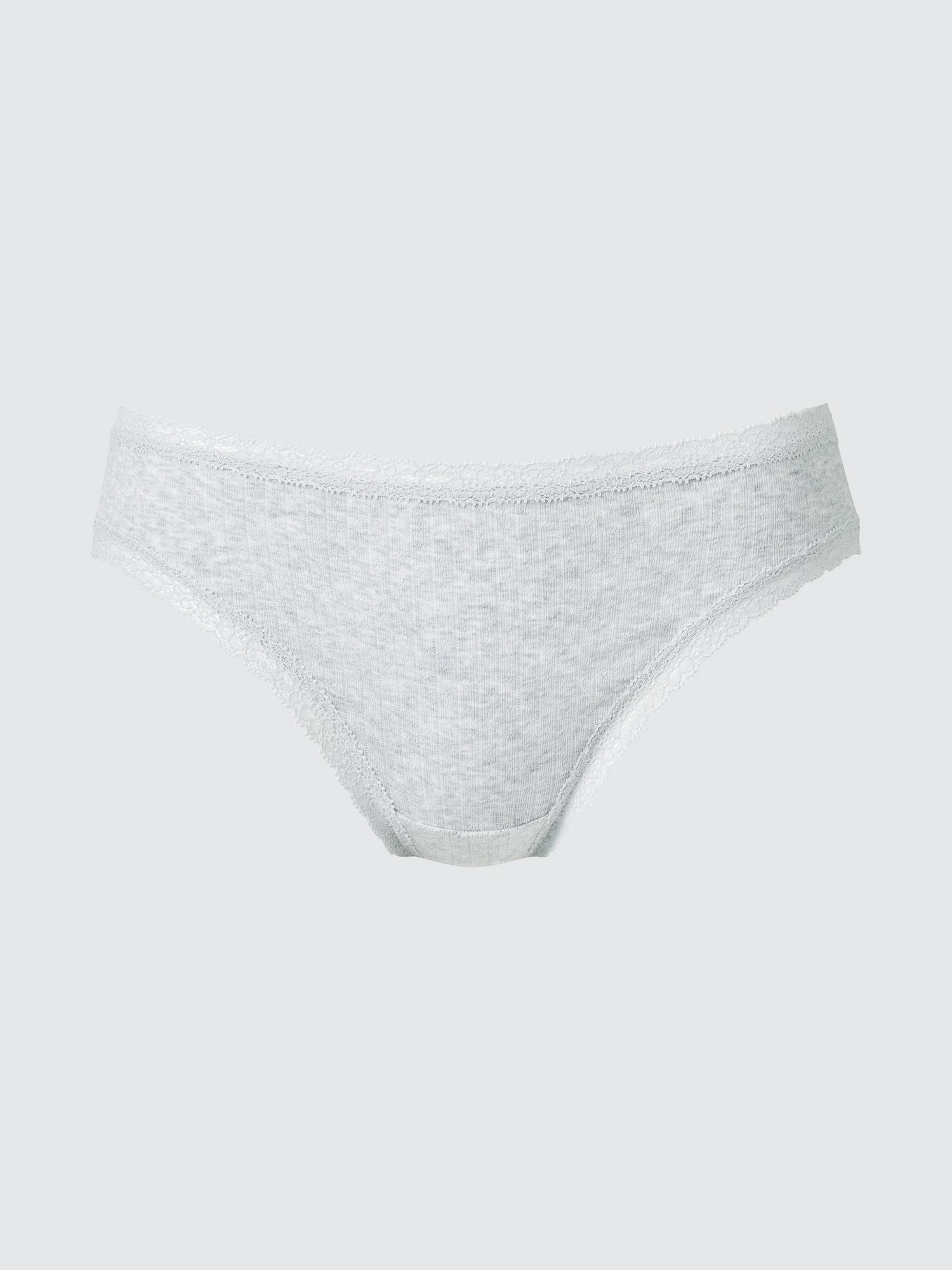 UNIQLO Women's Bikini Briefs Pointelle, Gray