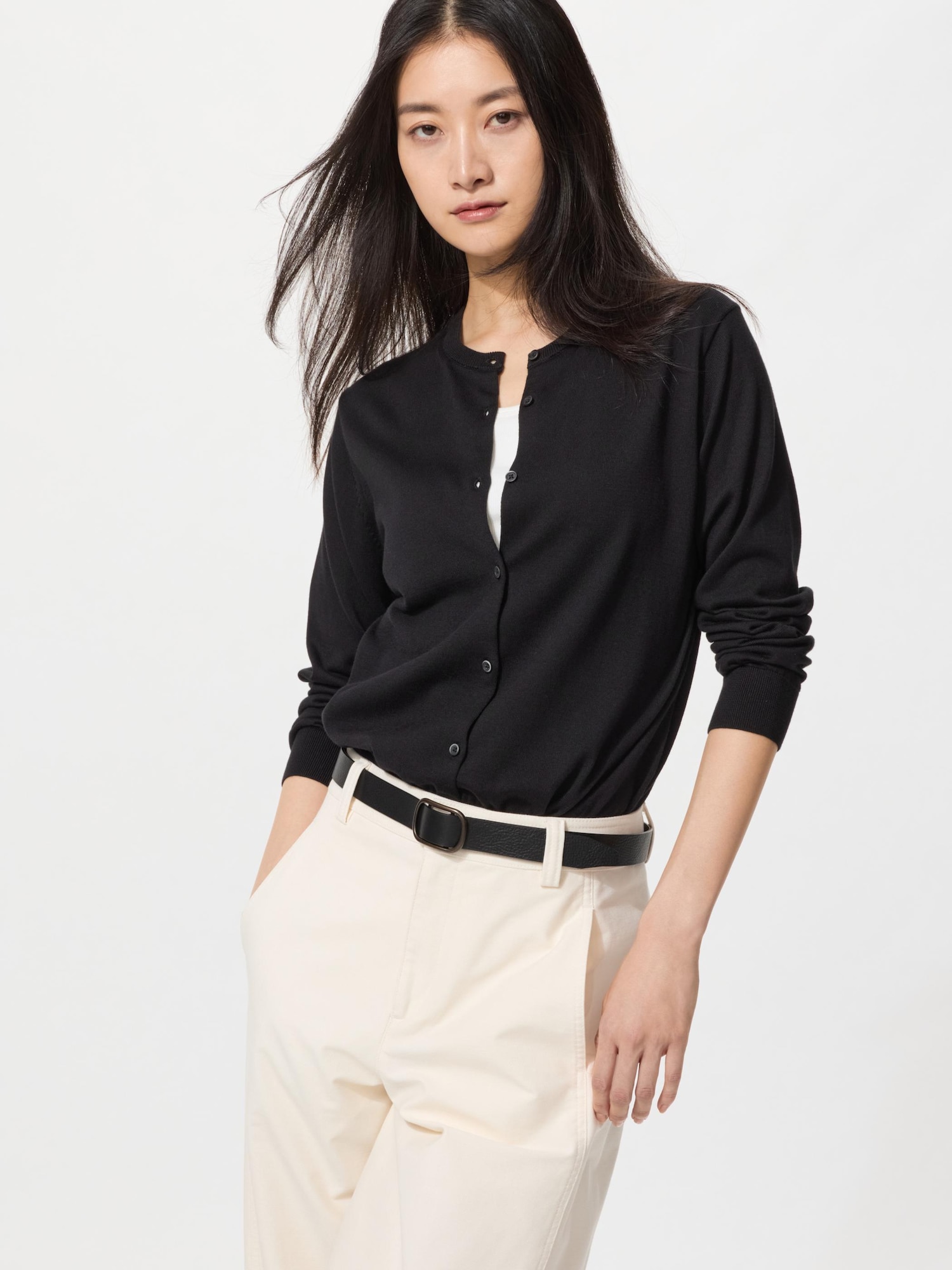 UNIQLO Women's UV Protection Cardigan, Black