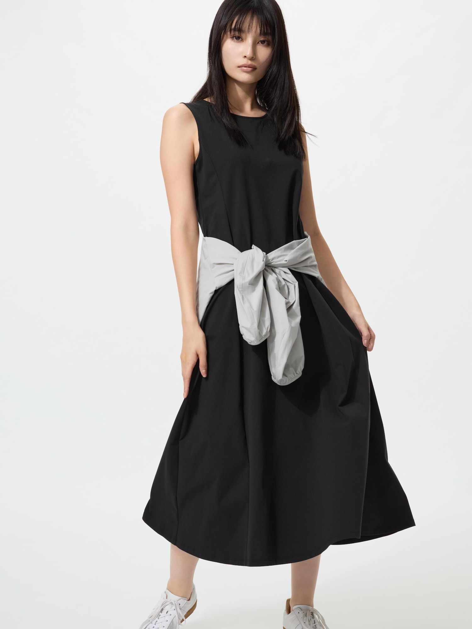 UNIQLO Women's Ultra Stretch AIRism Dress, Black, Large
