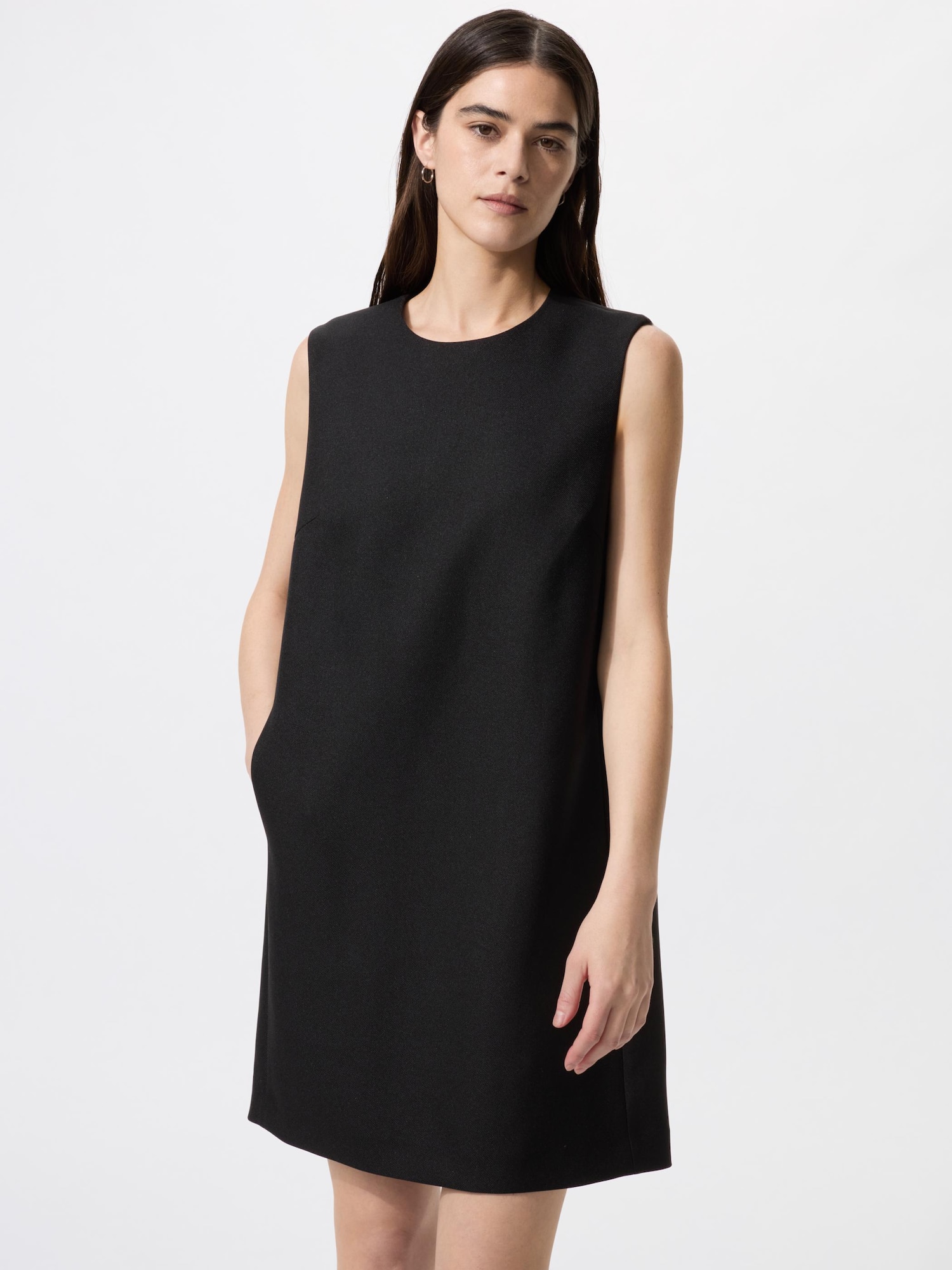 UNIQLO Women's Shift Mini Dress, Black