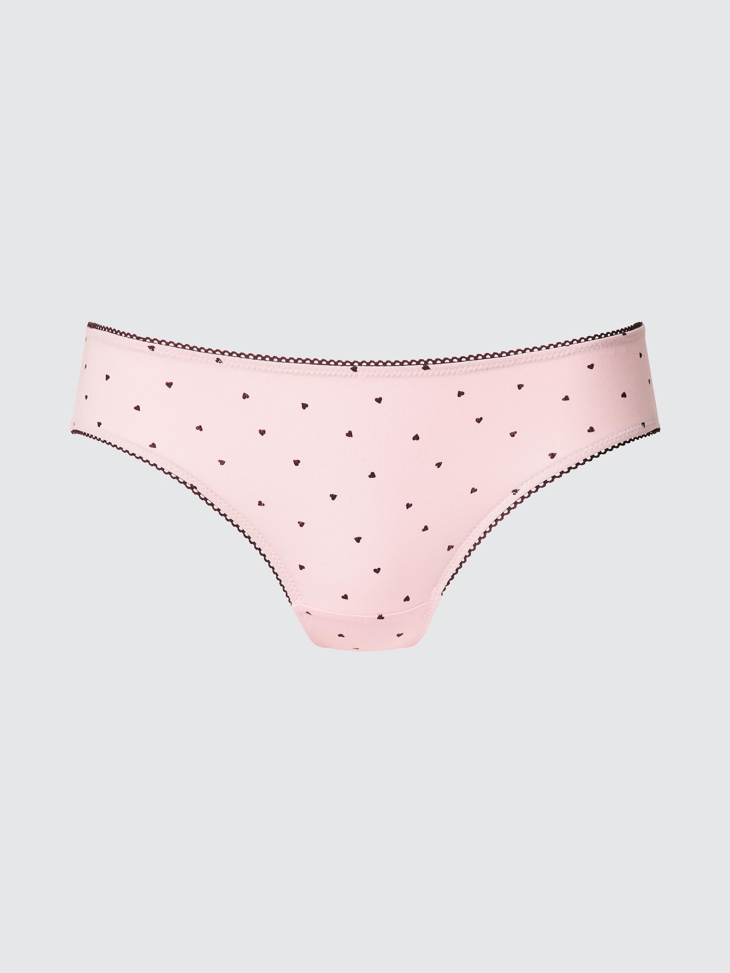 UNIQLO Women's Mid-Rise Bikini Briefs Heart, Pink, Small