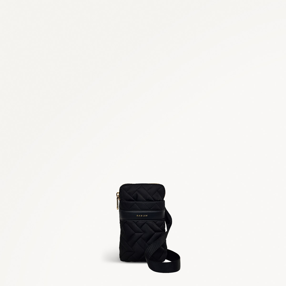 Responsible Black Phone Crossbody Bag Holland Park Quilt AW Radley
