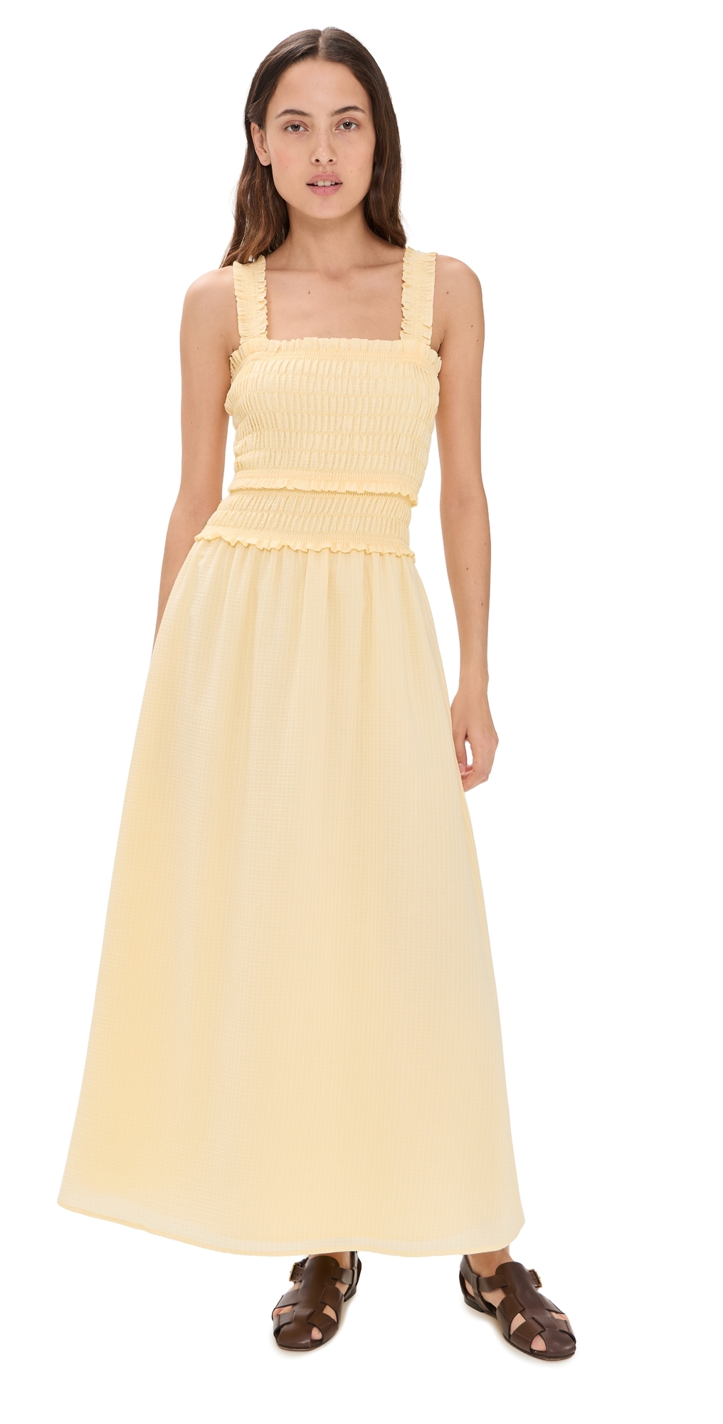 Hill House Home The Azalea Maxi Nap Dress Butter Yellow