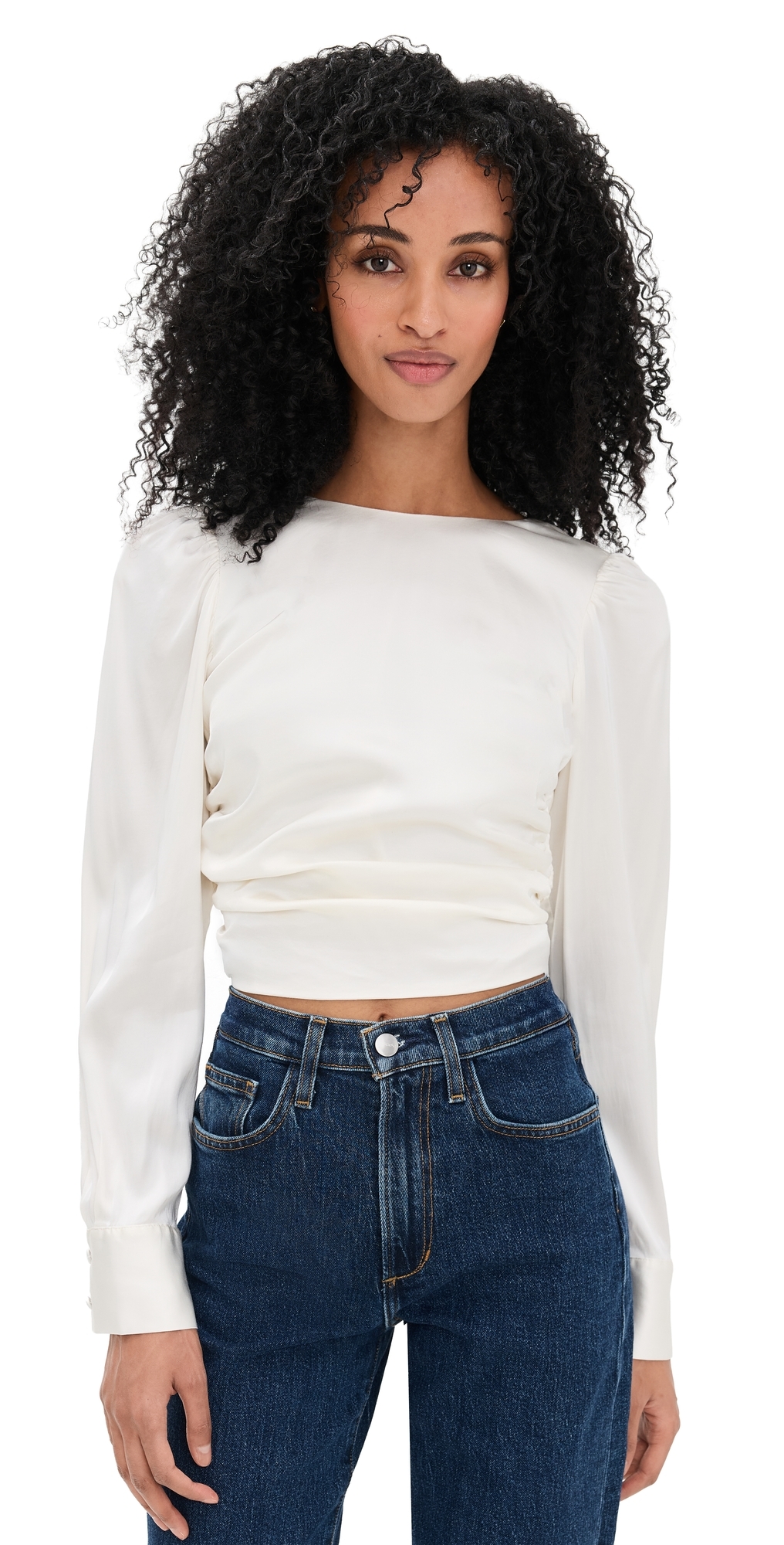 Joe's Jeans The Marie Tie Back Blouse Ecru