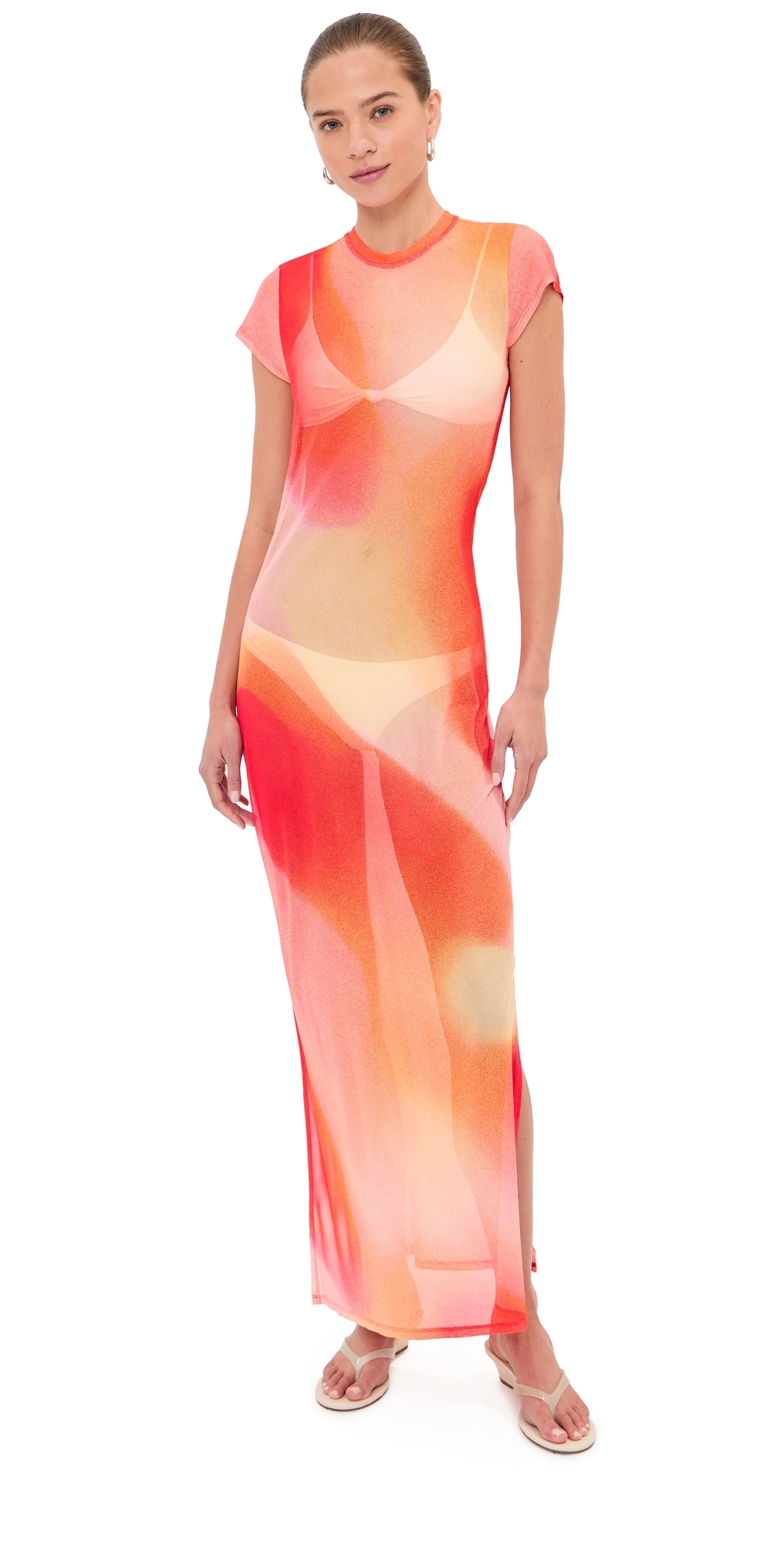 SIMKHAI Fia Maxi Dress Golden Hour Sunset
