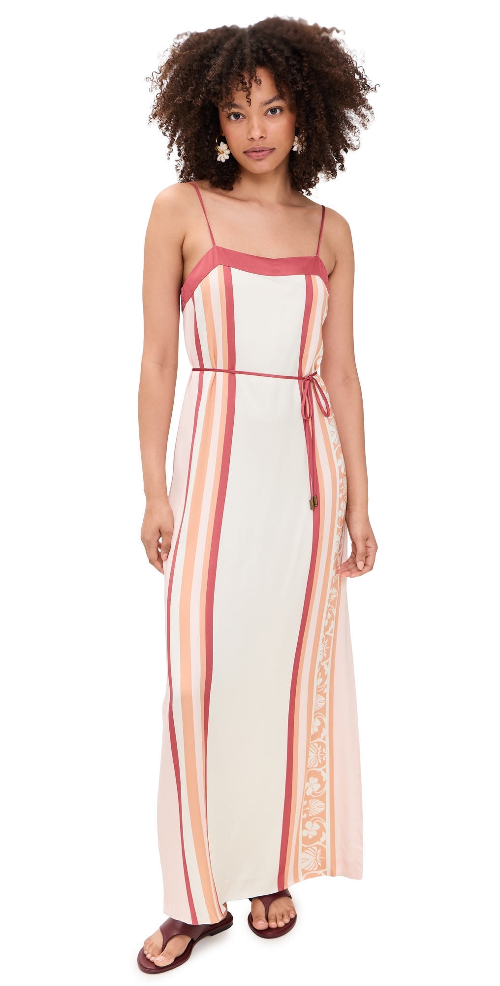 Kivari Lilia Maxi Dress Pink Brown