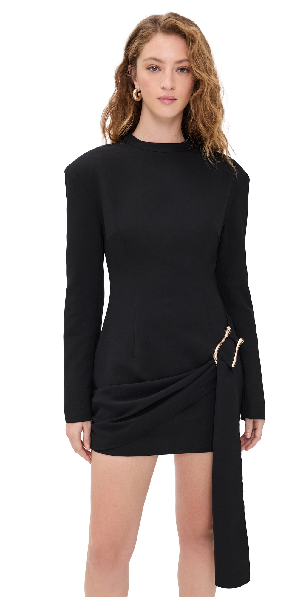 Lioness Martini Long Sleeve Mini Dress Onyx