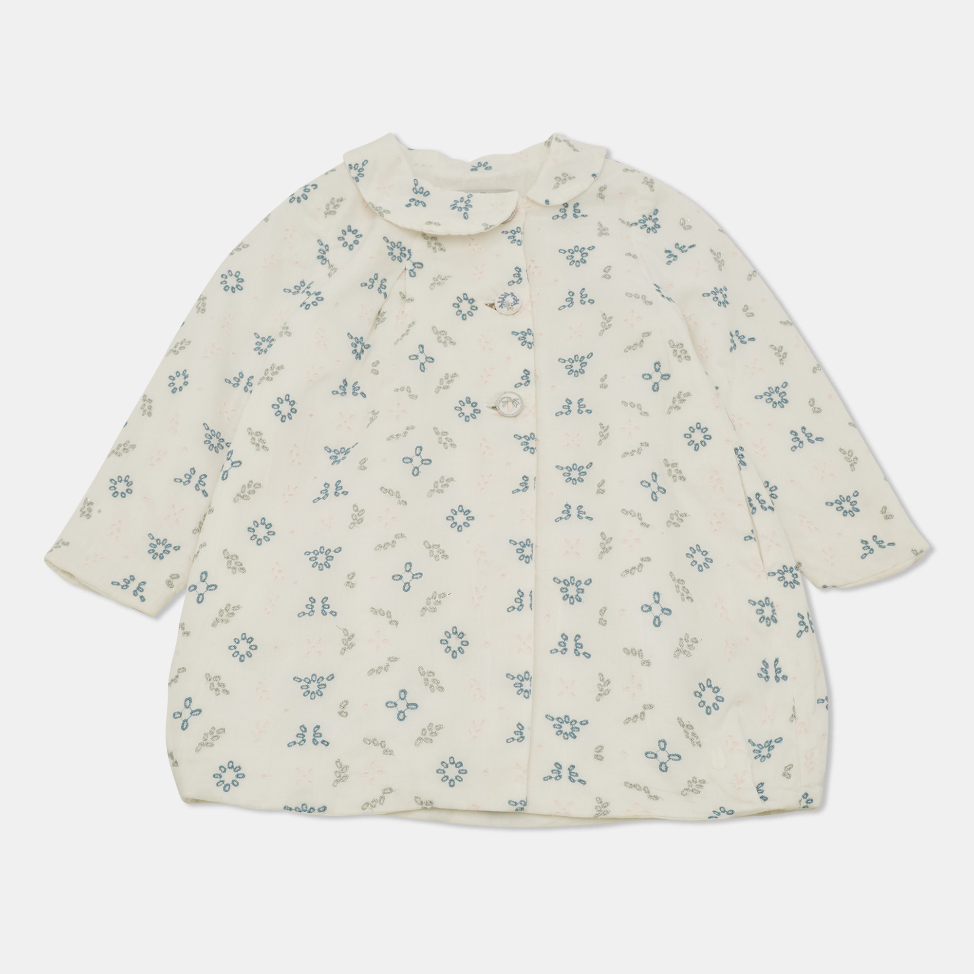Baby Dior White Cotton A-Line Dress - Yrs