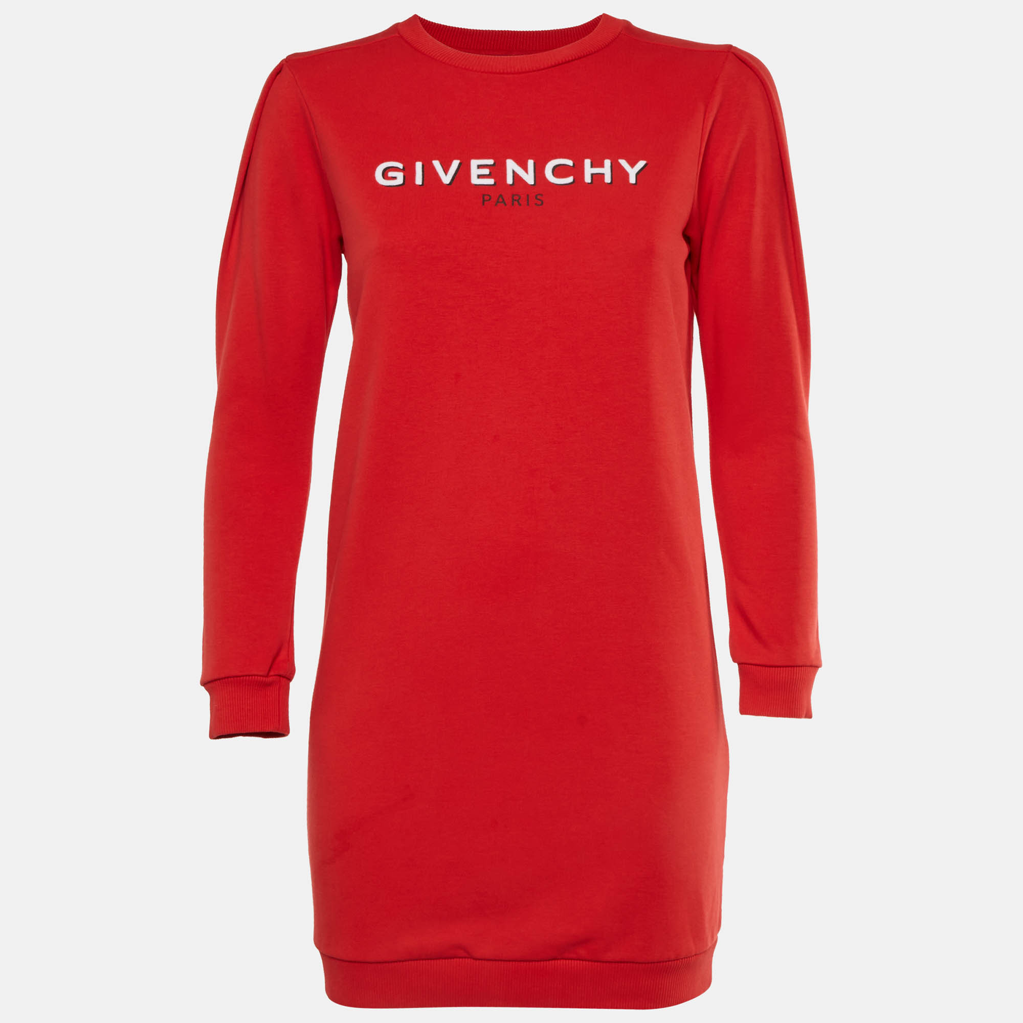 Givenchy Kids Red Logo Print Crewneck Dress + Yrs