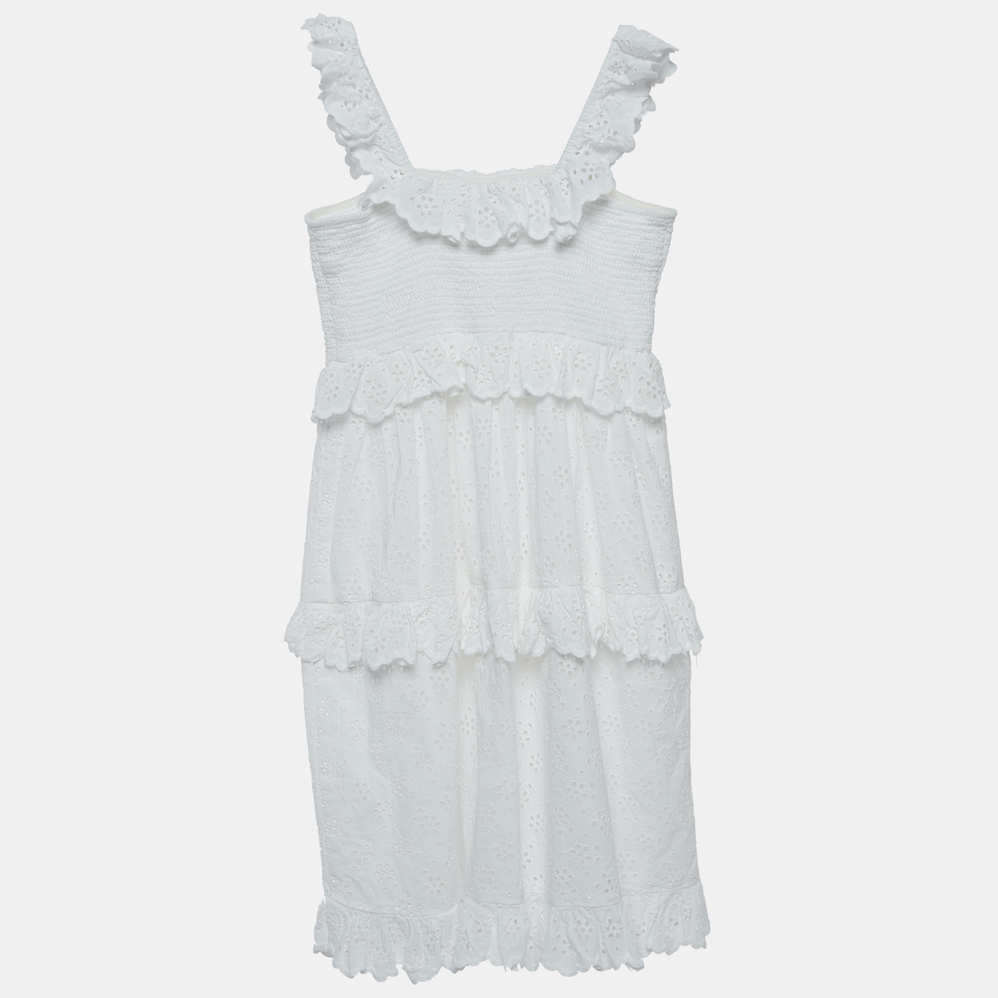 Zimmermann White Eyelet Cotton Dress Yrs