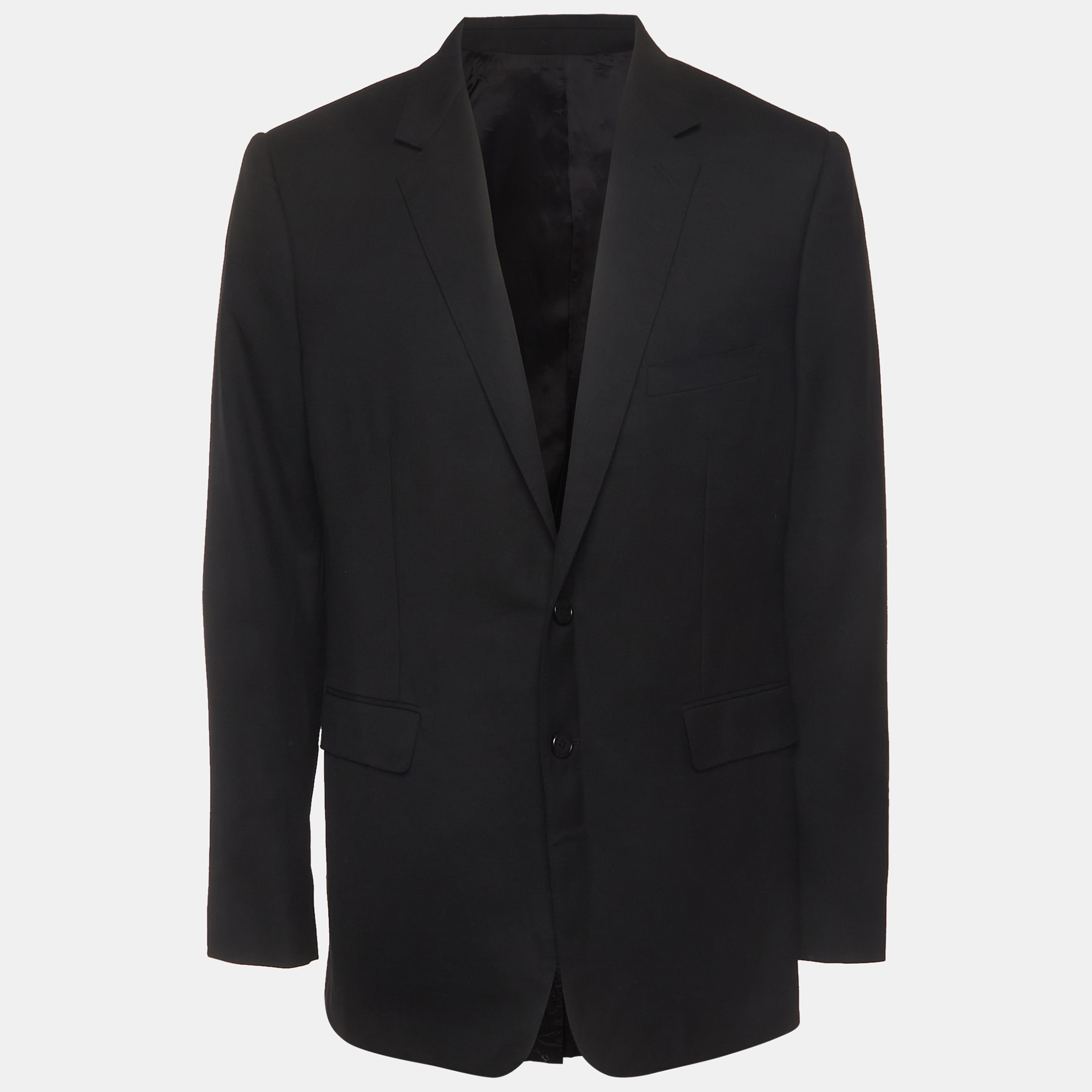 Celine Black Wool Single Breasted Blazer