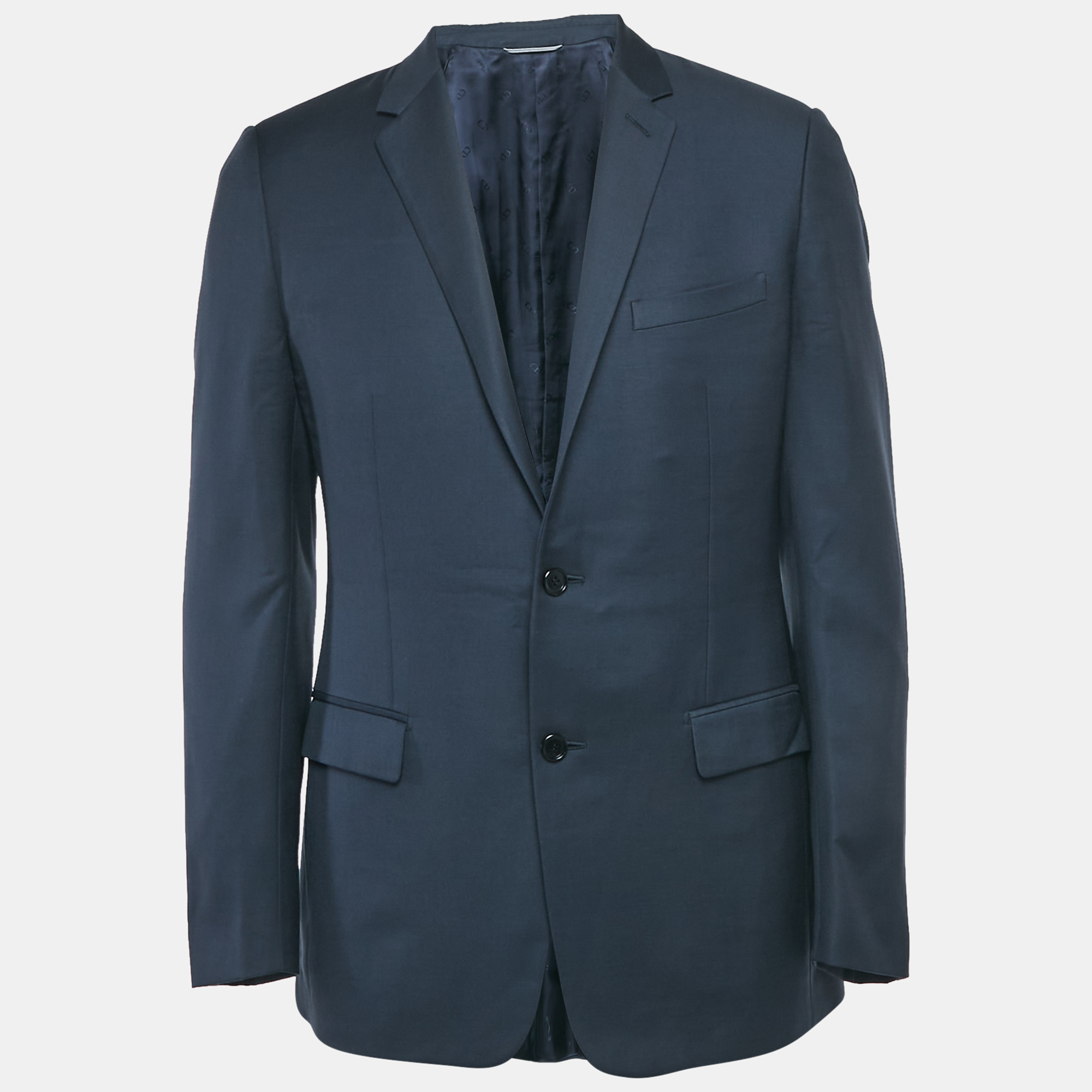 Dior Homme Blue Gabardine Regular Fit Blazer