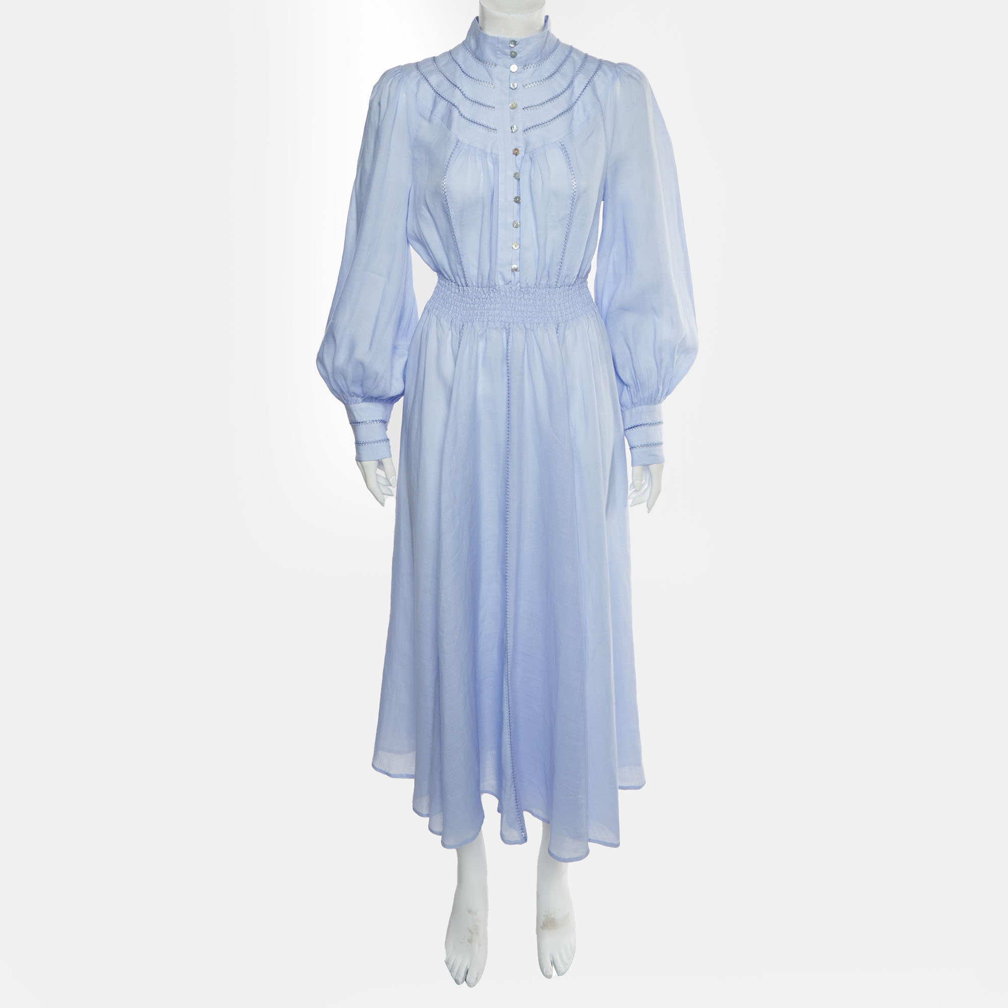 Alemais Lavender Cotton Felicia Midi Dress