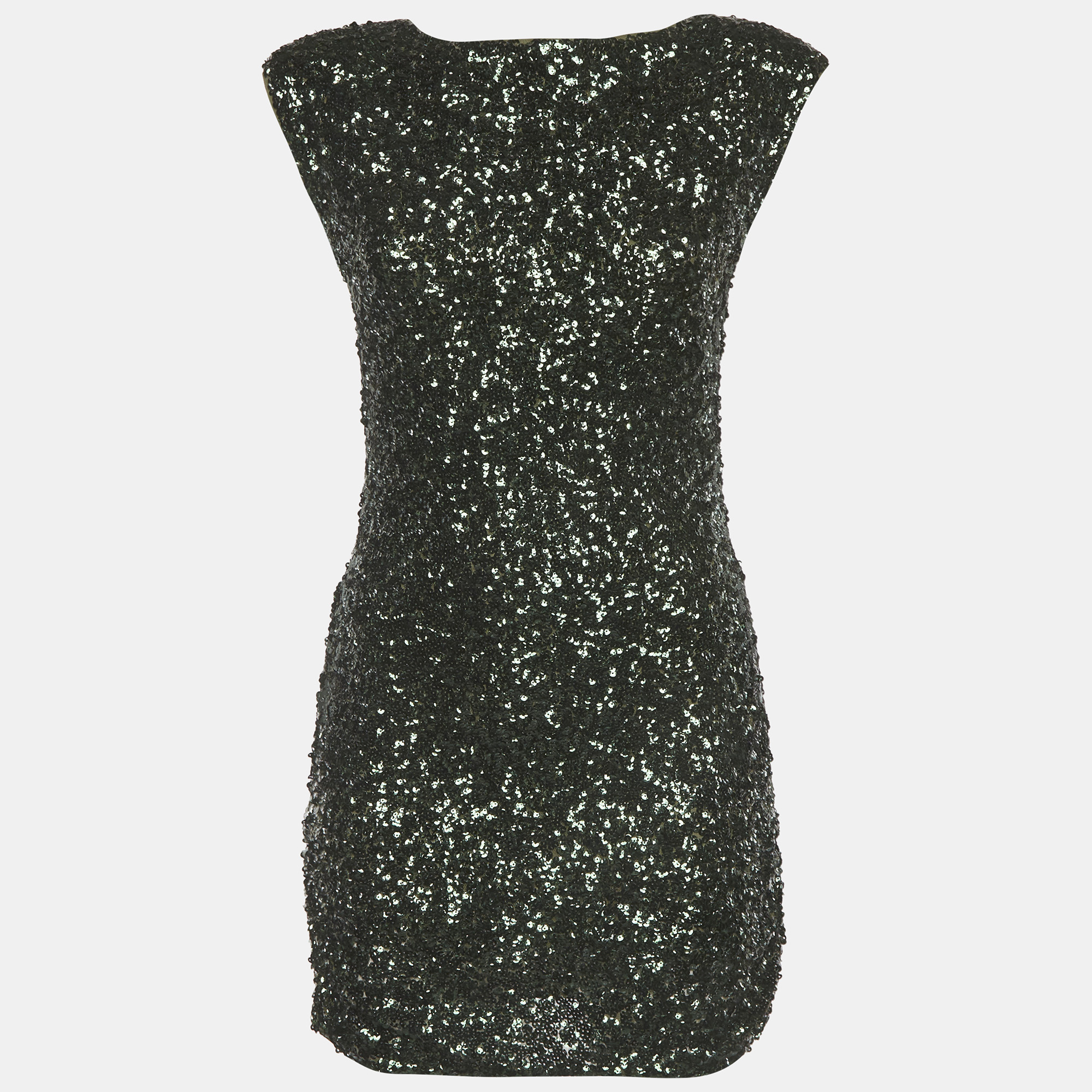 Alice + Olivia Emerald Green Sequins Bodycon Mini Dress