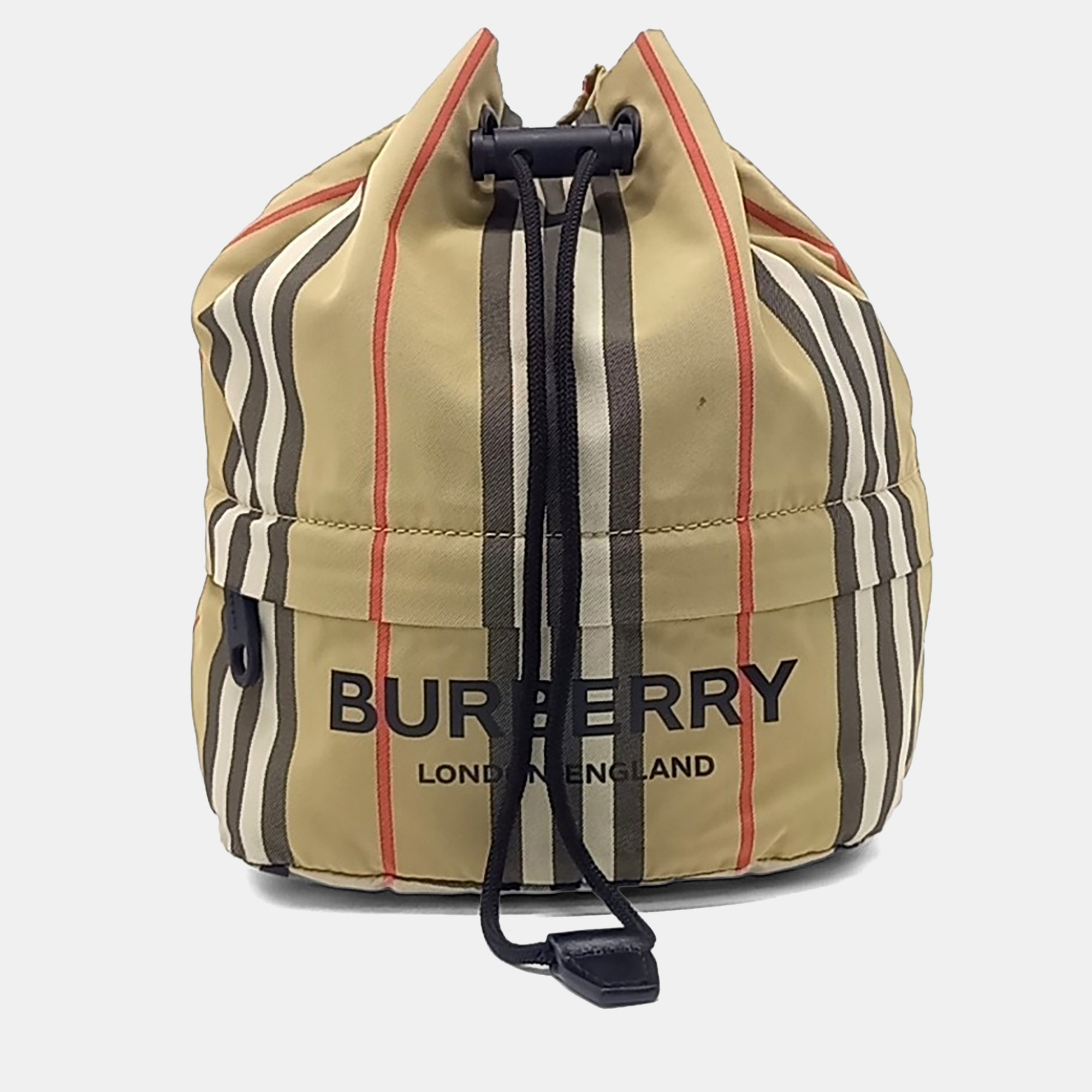 Burberry Multicolor Nylon Phoebe Pouch Bucket Bag