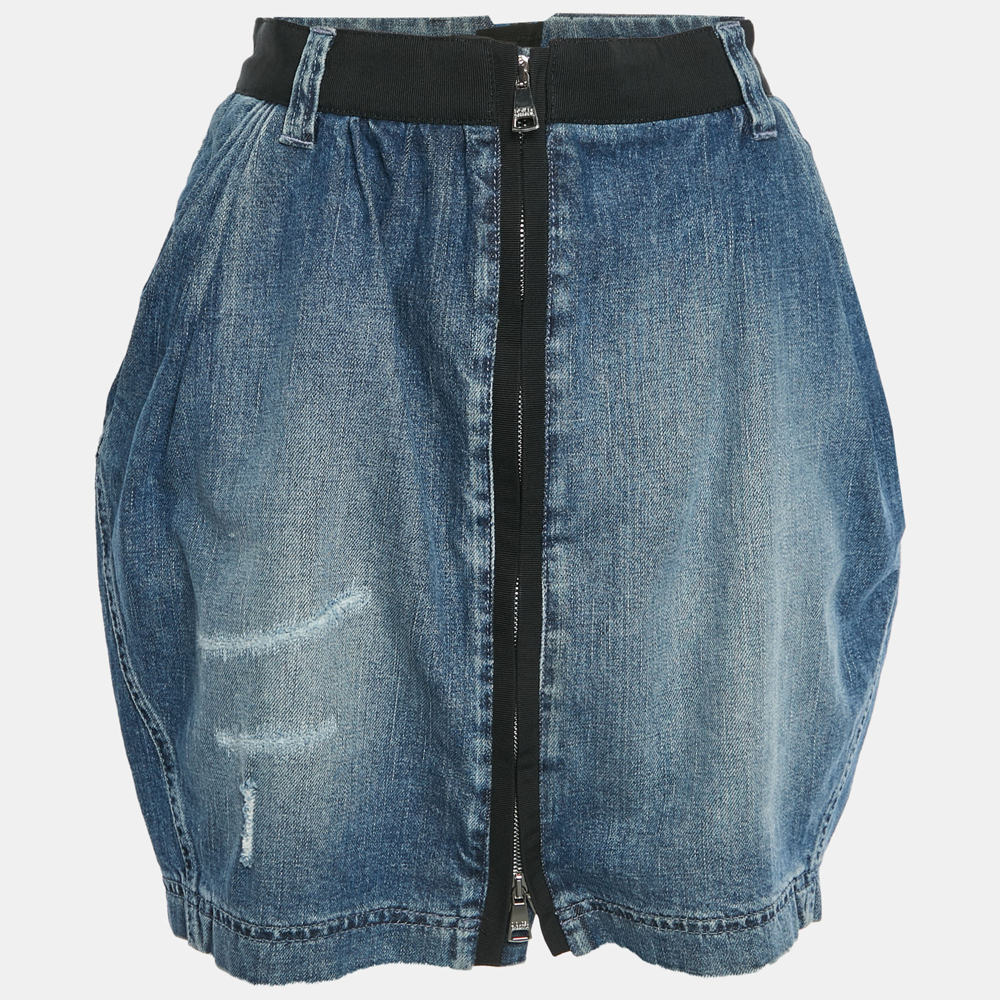 Dolce & Gabbana Blue Denim Mini Skirt