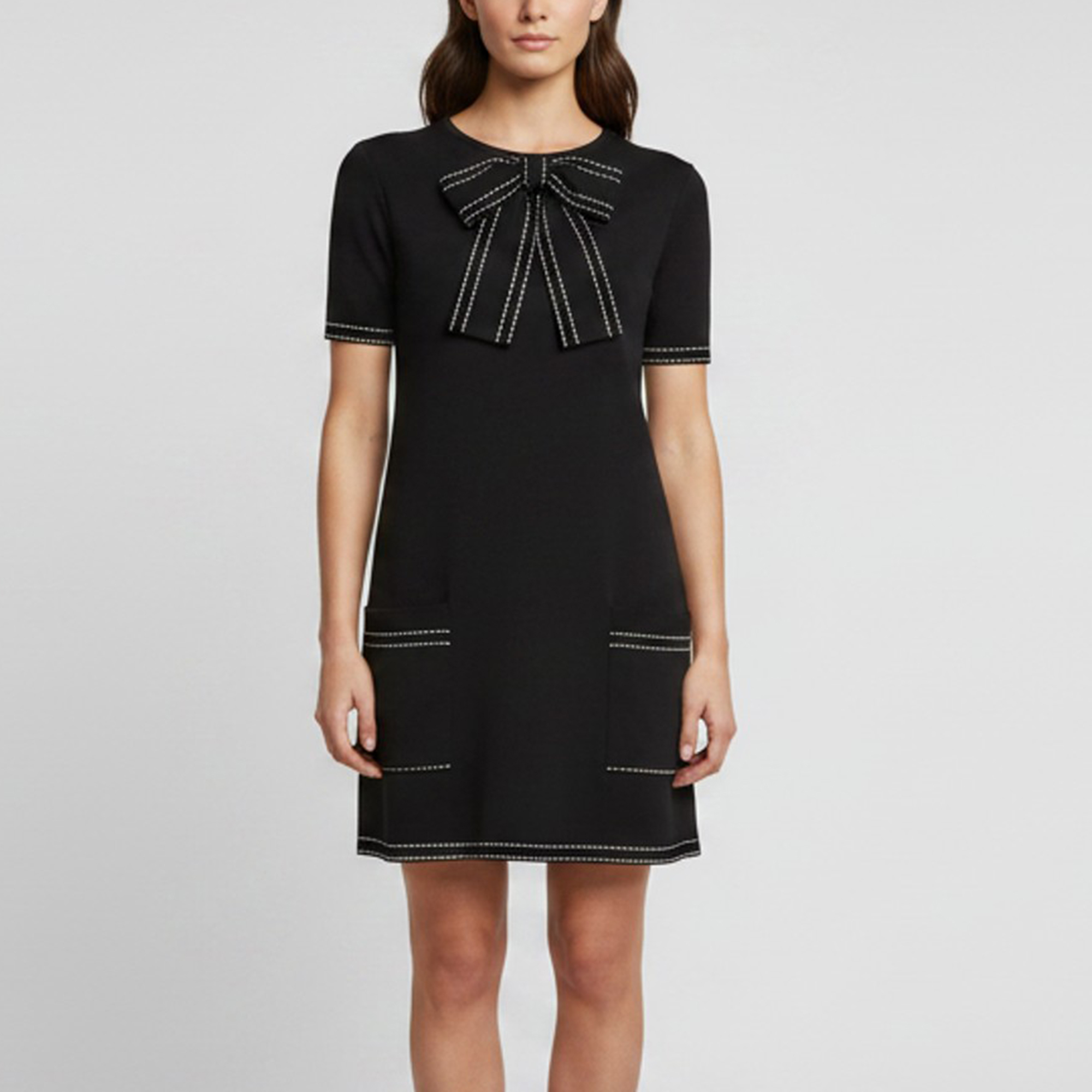 Elisabetta Franchi Black Abito Di Maglia Knitted Dress