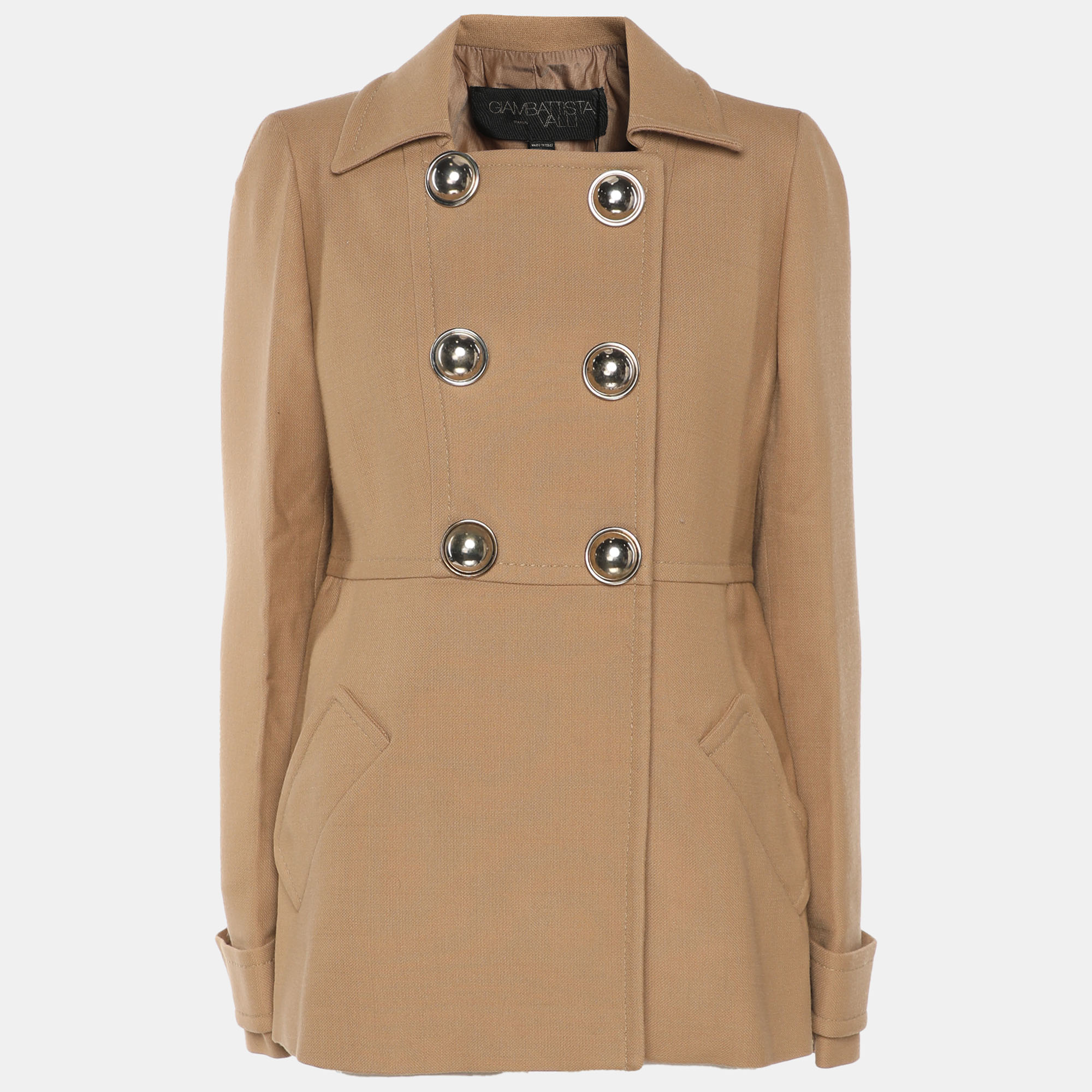Giambattista Valli Brown Wool Coat