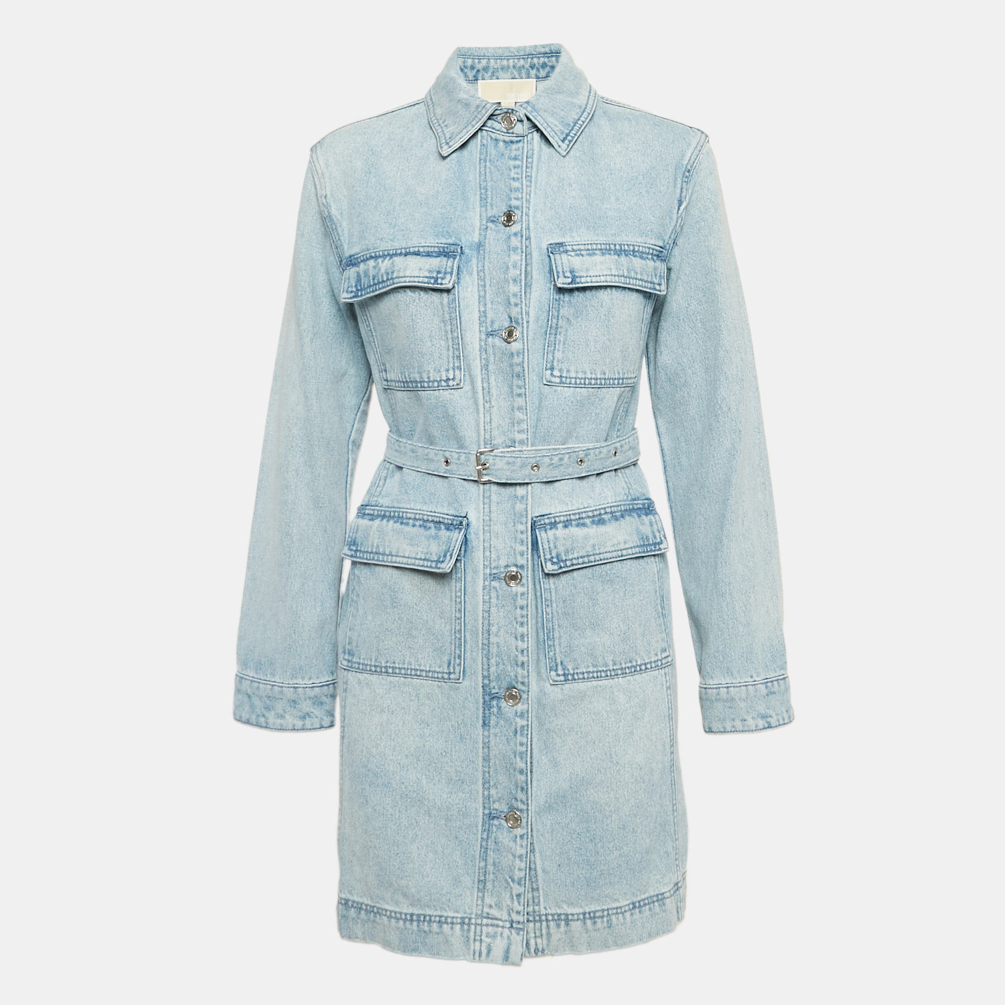 MICHAEL Michael Kors Blue Denim Mini Dress