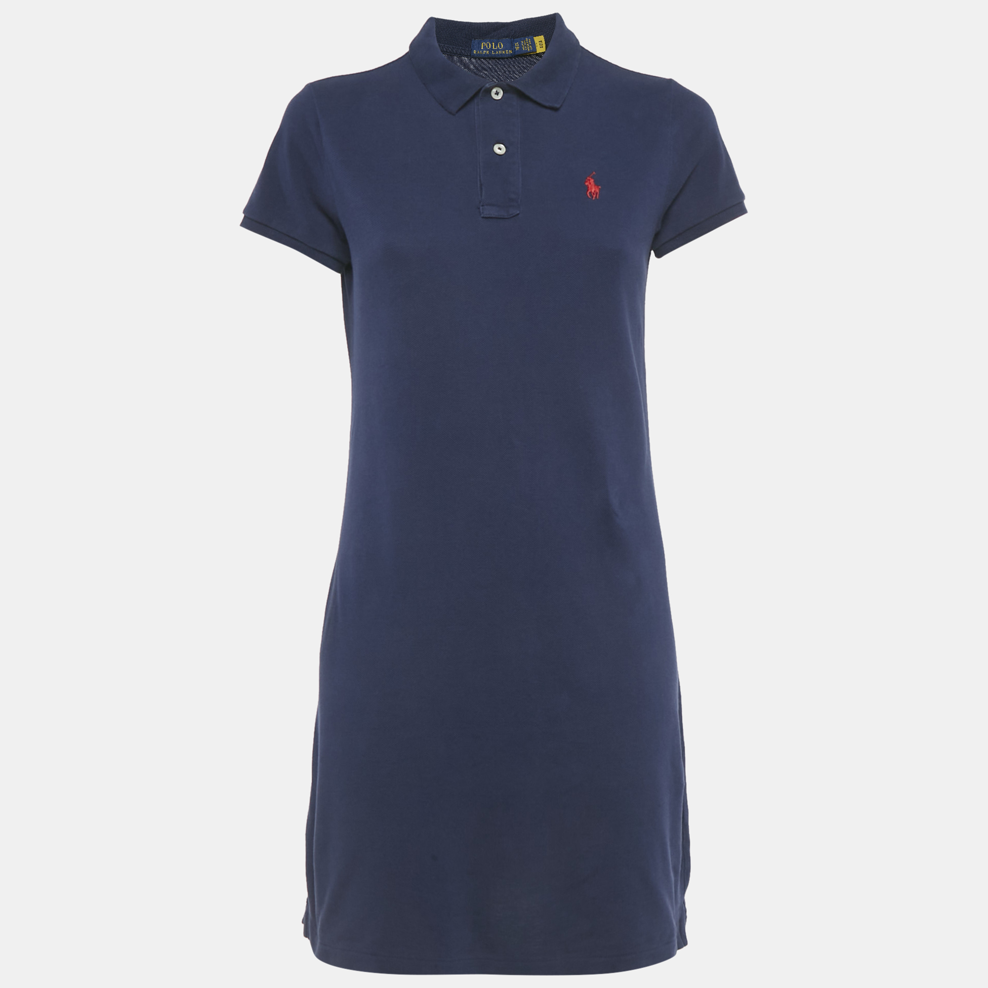Polo Ralph Lauren Blue Cotton Mini Polo Dress