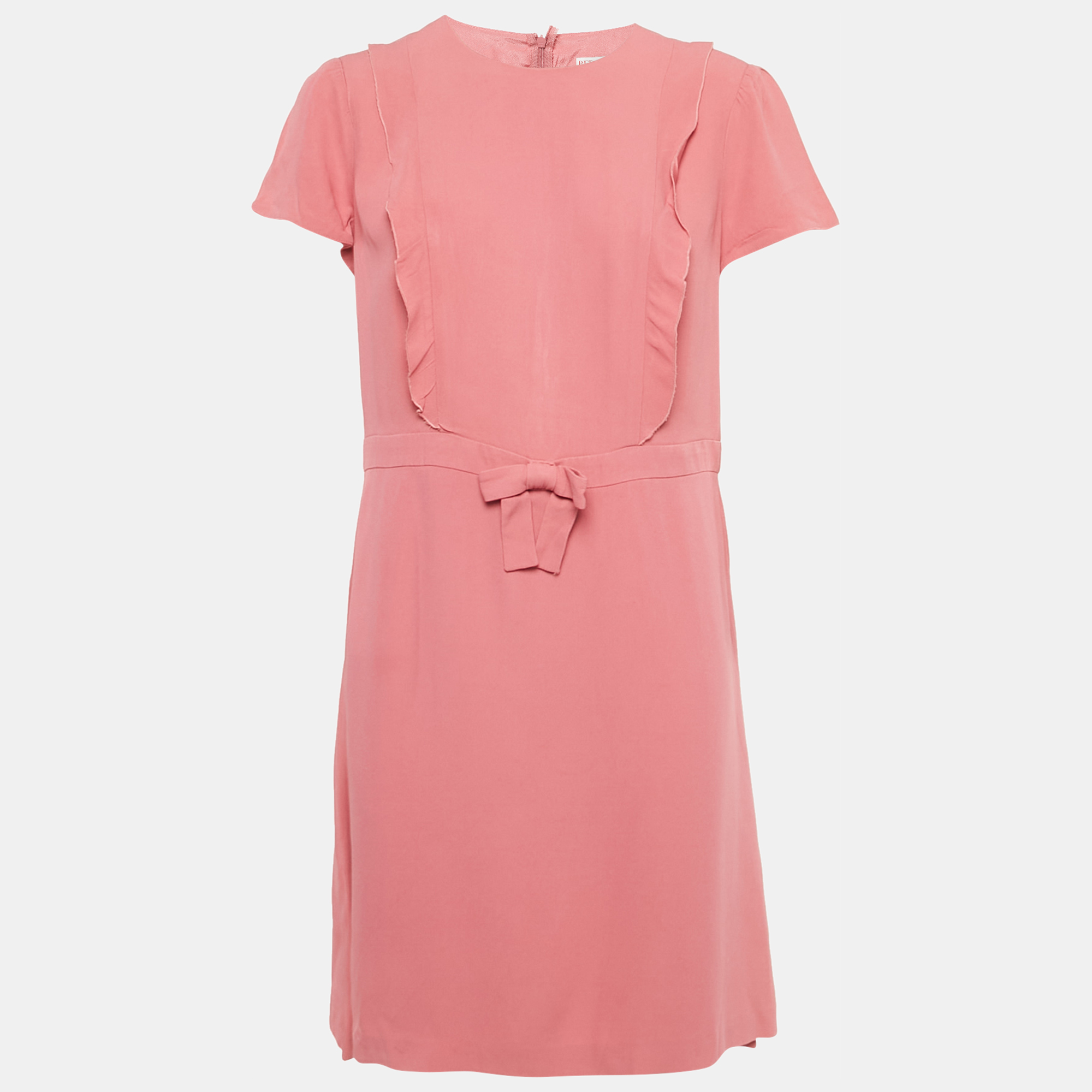 RED Valentino Pink Crepe Mini Dress
